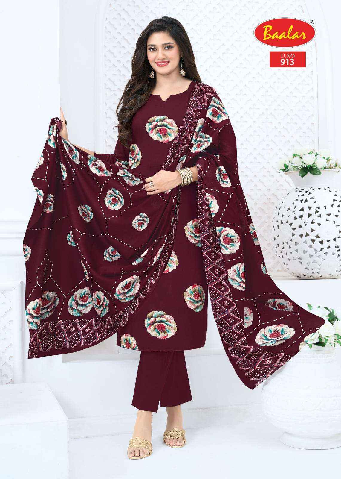 Baalar Pashmina Vol 9 Pure Lawn Cotton Dress Material 13 Pcs Catalog