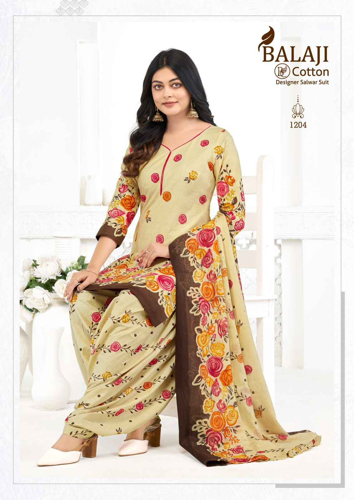 Balaji Sui Dhaaga Vol-12 Cotton Salwar Suits Wholesale Price 10 Pcs Catalog
