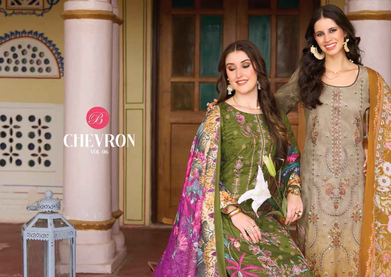 Belliza Chevron Vol 6 Cotton Dress Material 6 pcs Catalog | Wholesale Textiles from Surat