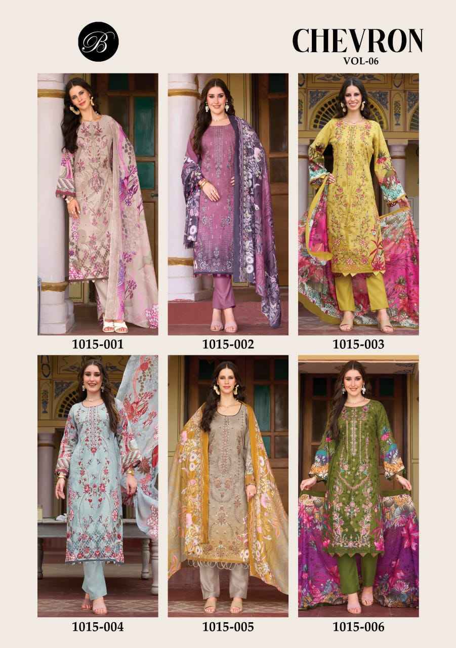 Belliza Chevron Vol 6 Cotton Dress Material 6 pcs Catalog | Wholesale Textiles from Surat