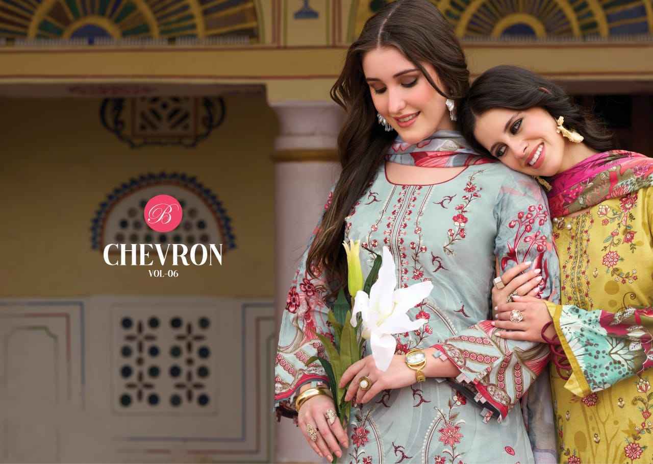 Belliza Chevron Vol 6 Cotton Dress Material 6 pcs Catalog | Wholesale Textiles from Surat