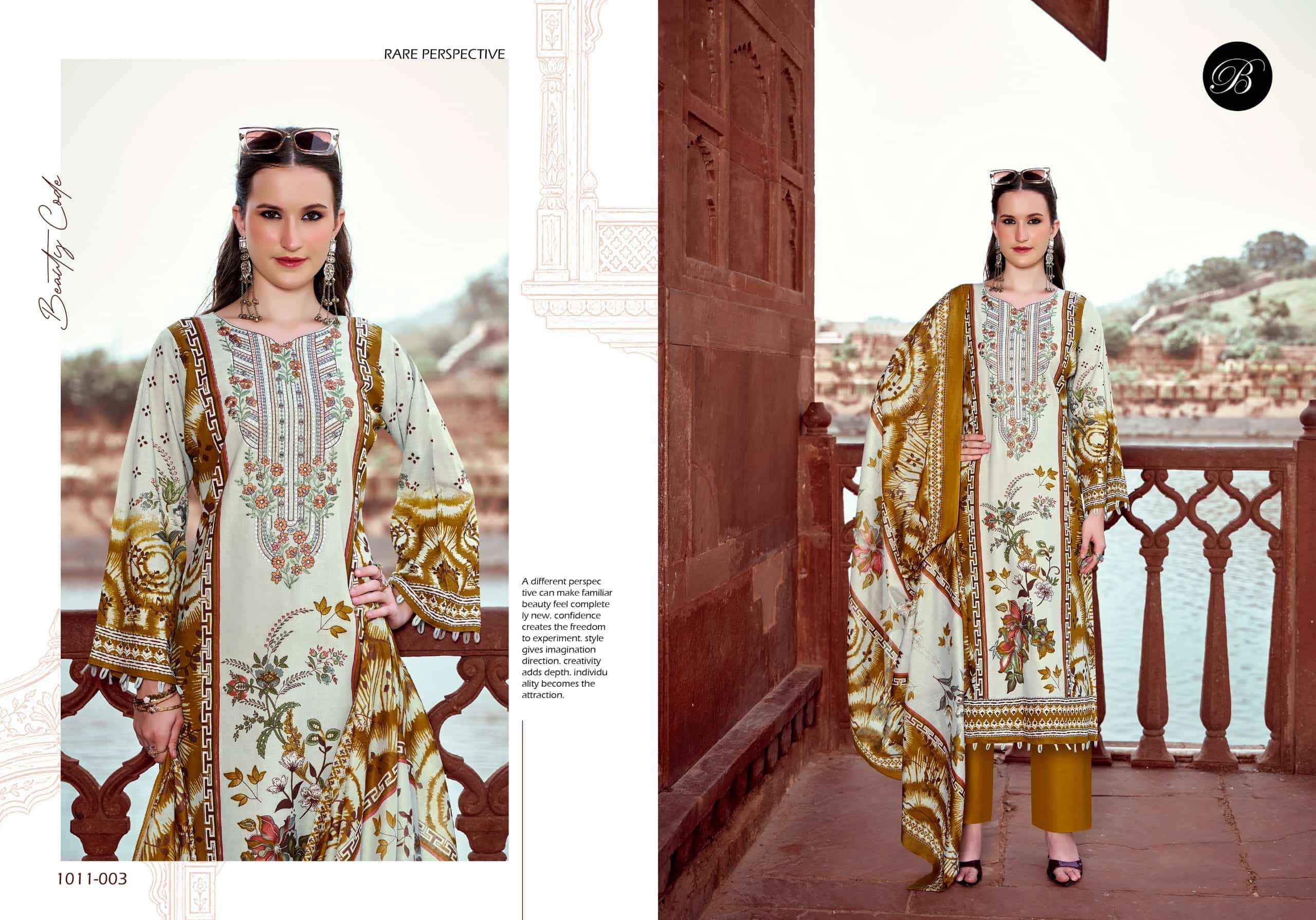 Belliza Designer Naira Vol 158 Pure Cotton Dress Material With Price 8 Pcs Catalog