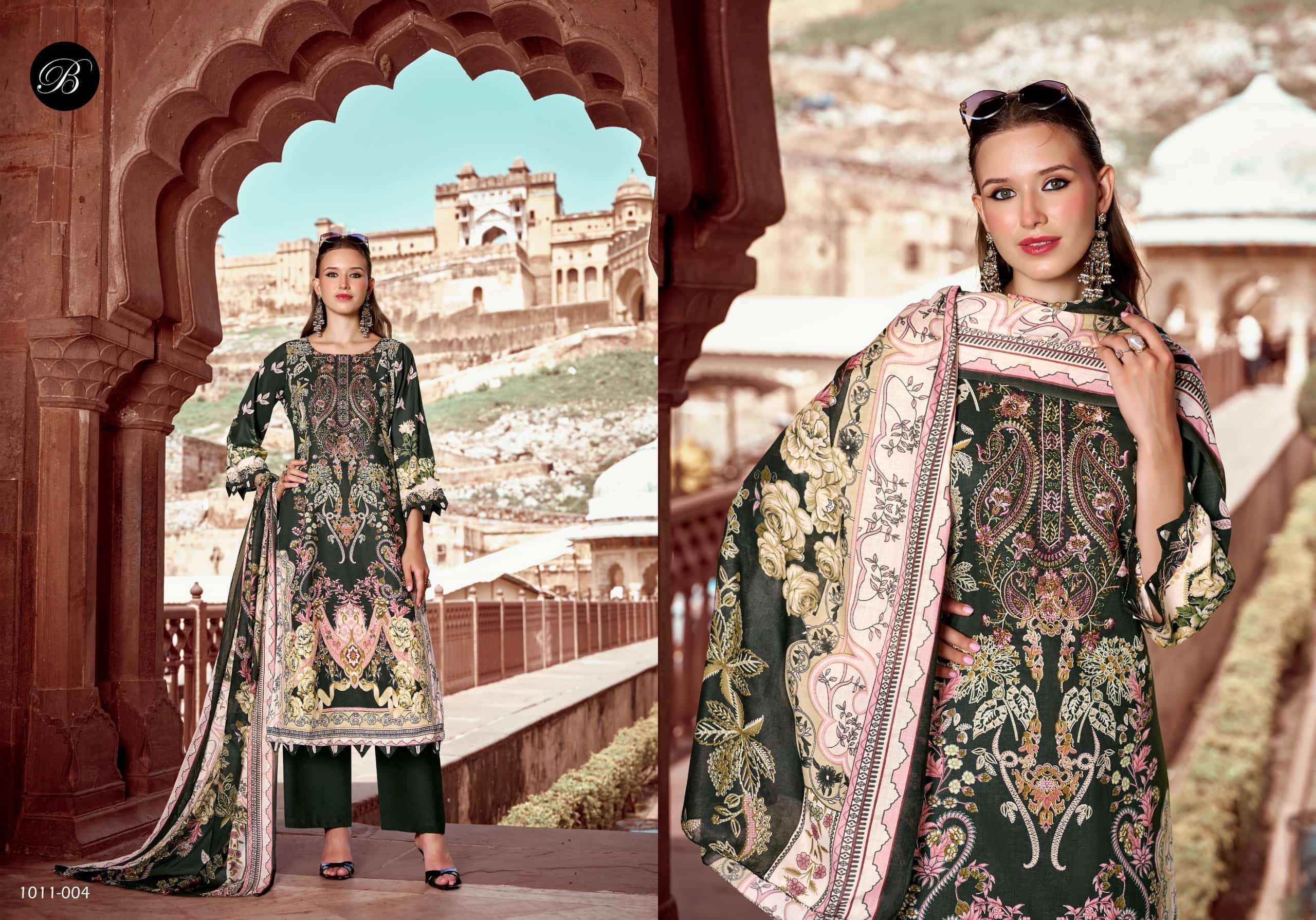 Belliza Designer Naira Vol 158 Pure Cotton Dress Material With Price 8 Pcs Catalog