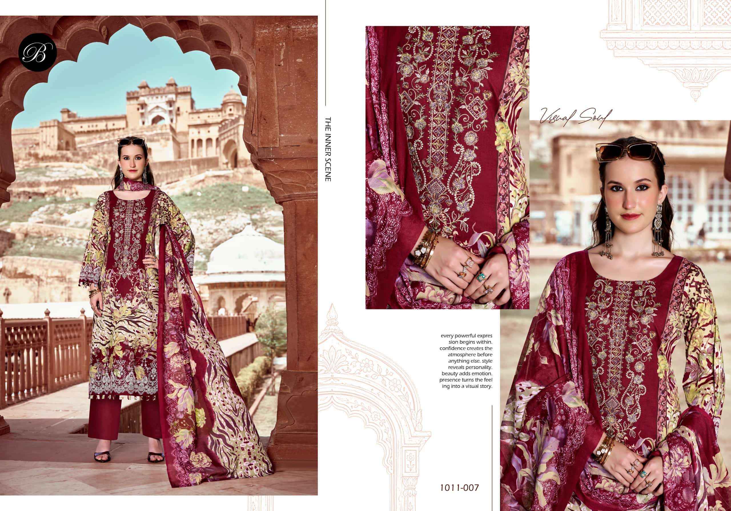 Belliza Designer Naira Vol 158 Pure Cotton Dress Material With Price 8 Pcs Catalog