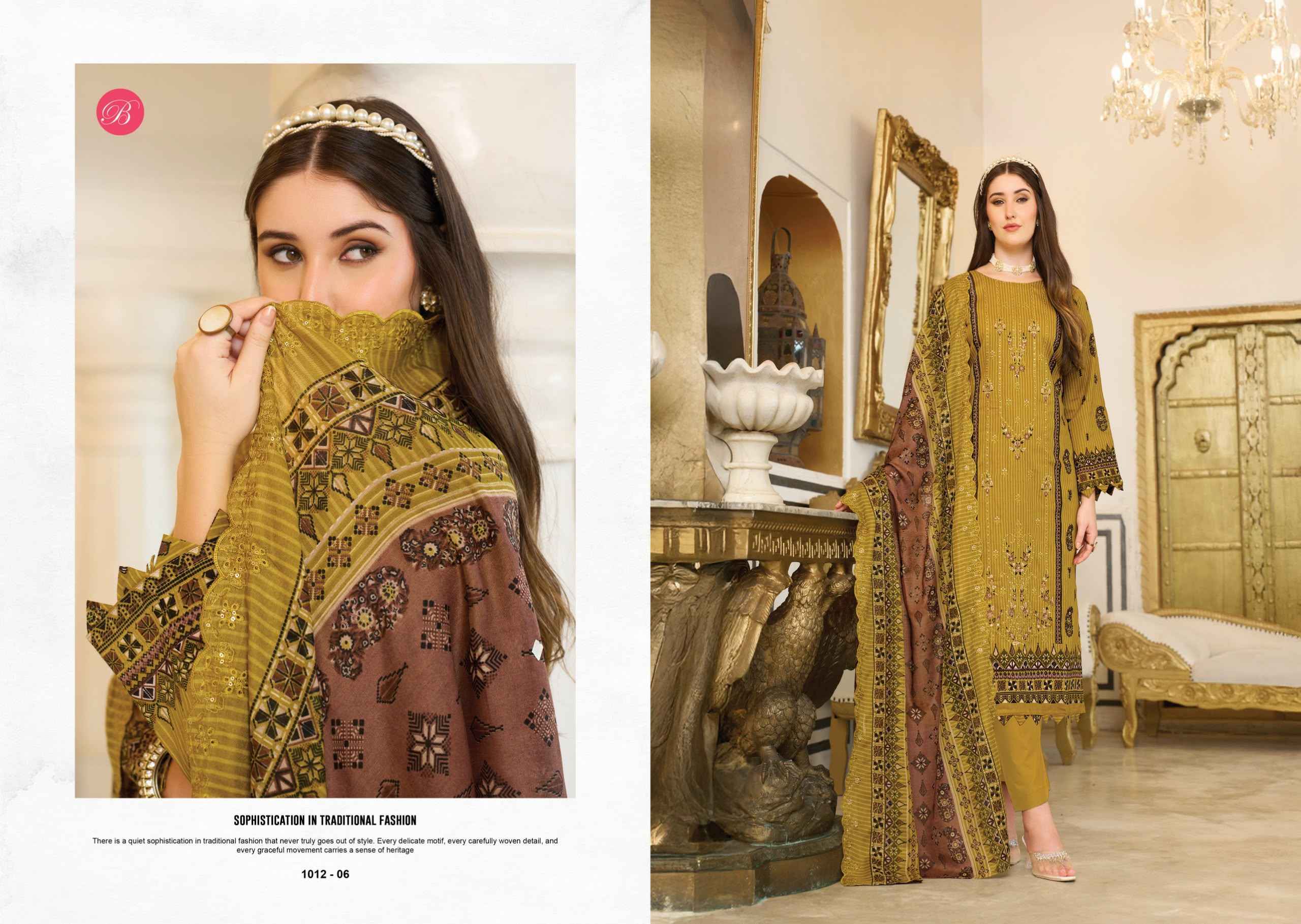 Belliza Designer Noor E Ishq Vol 2 Cotton Dress Material 6 pcs Catalog