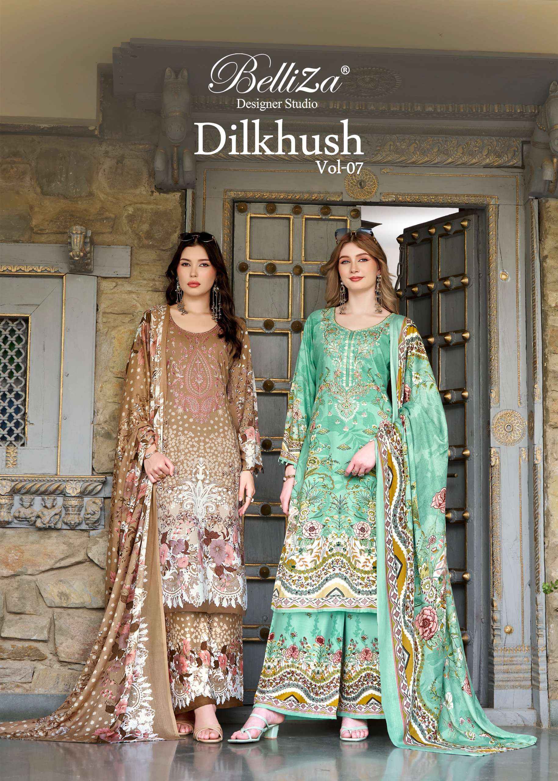 Belliza Dilkhush Vol 7 Viscose Rayon Dress Material 8 pcs Catalog