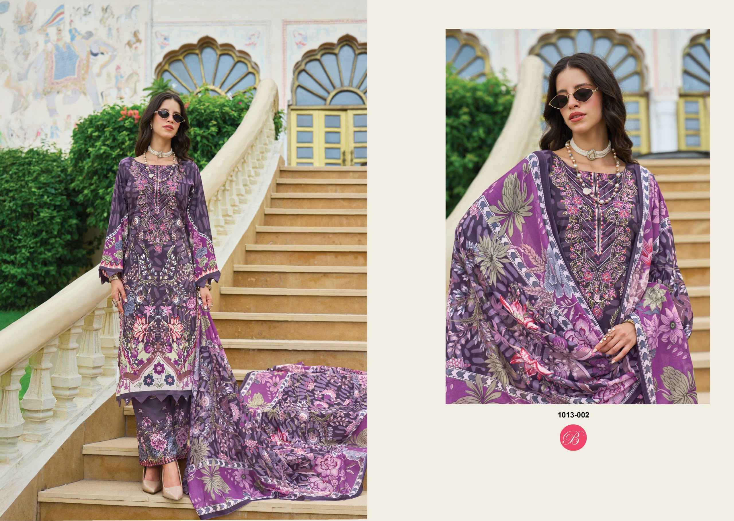 Belliza Dilshad Vol 7 Viscose Rayon Dress Material 8 pcs Catalog