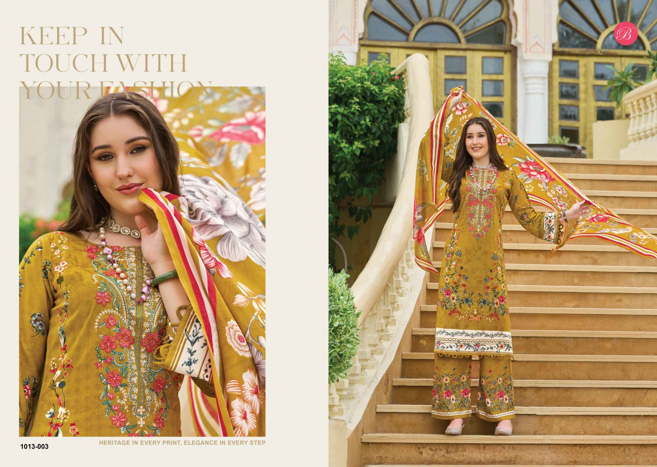 Belliza Dilshad Vol 7 Viscose Rayon Dress Material 8 pcs Catalog