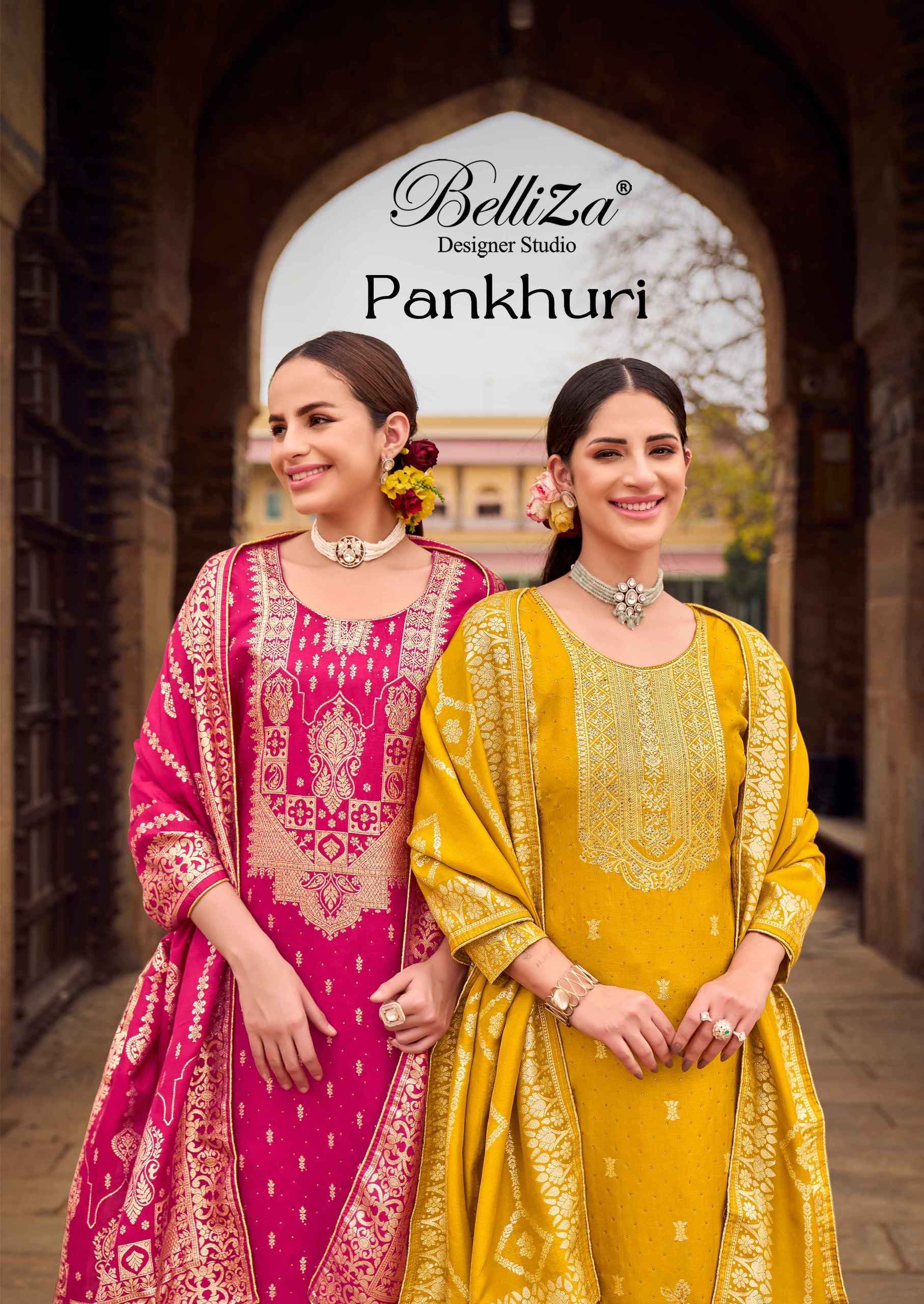 Belliza Pankhuri Viscose Dress Material 6 pcs Catalog | Wholesale Market Surat 