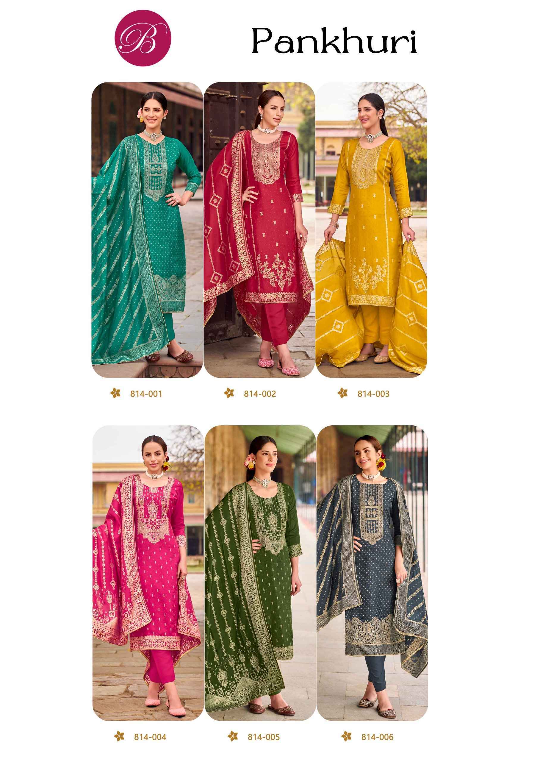 Belliza Pankhuri Viscose Dress Material 6 pcs Catalog | Wholesale Market Surat 