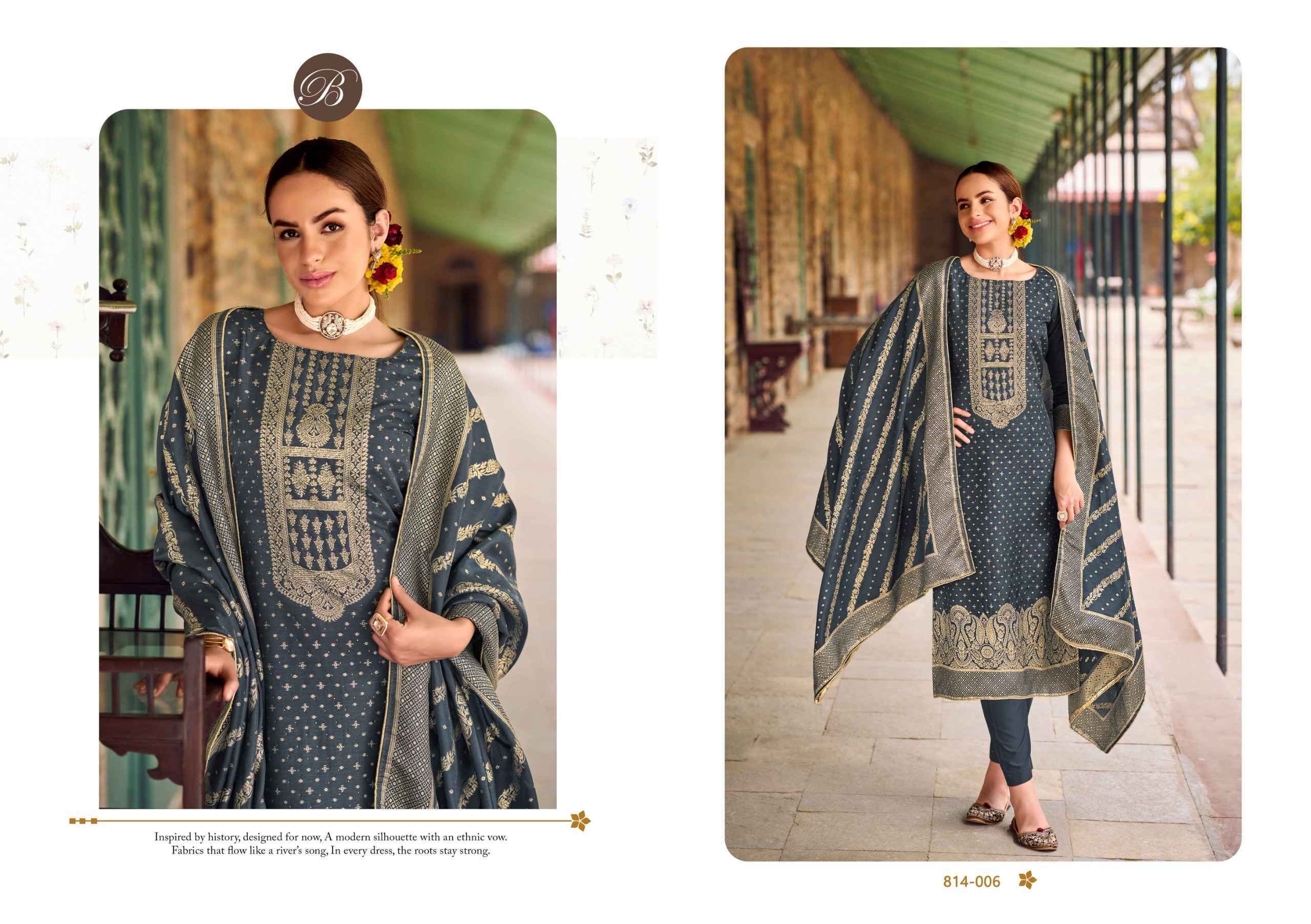 Belliza Pankhuri Viscose Dress Material 6 pcs Catalog | Wholesale Market Surat 