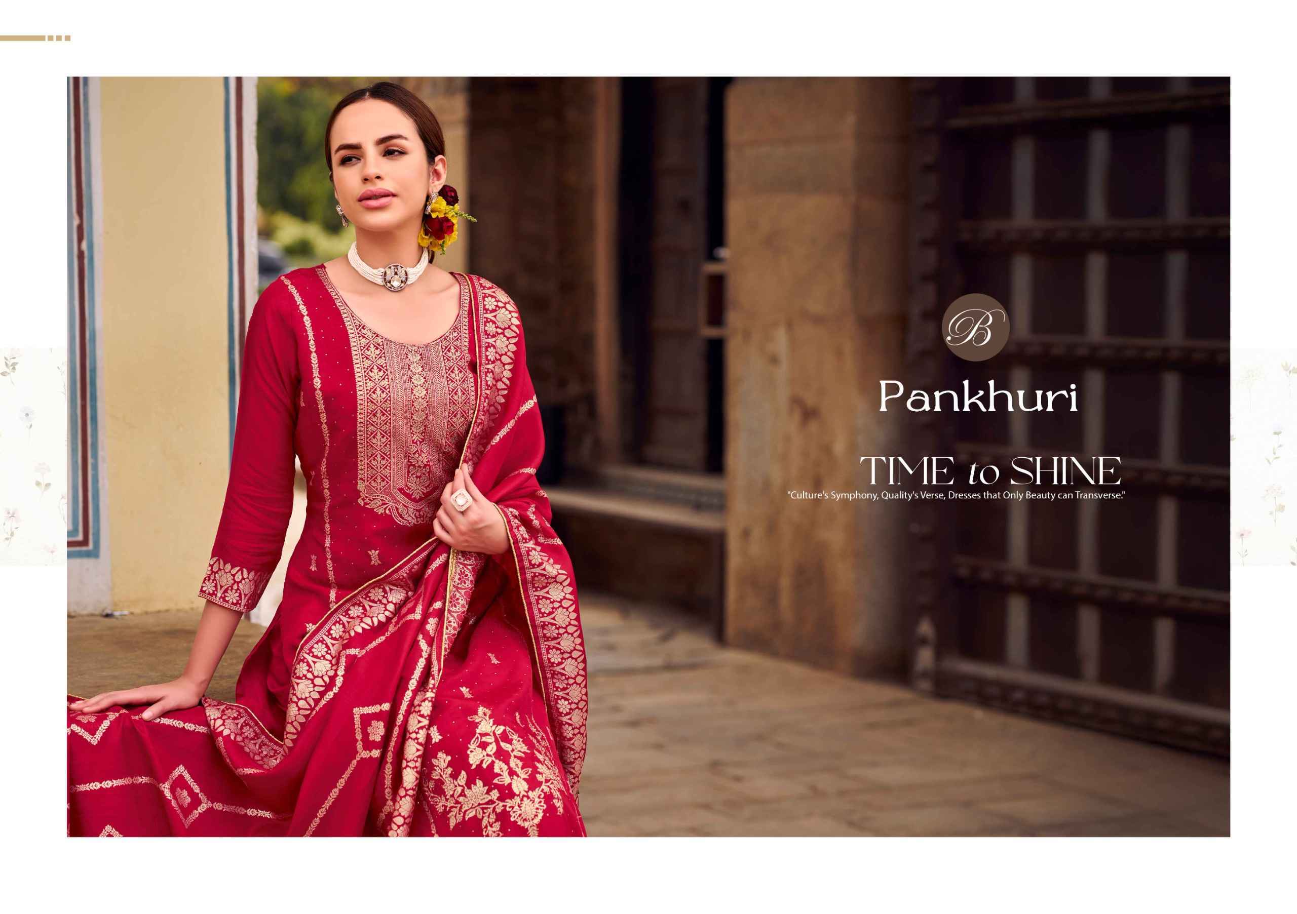 Belliza Pankhuri Viscose Dress Material 6 pcs Catalog | Wholesale Market Surat 