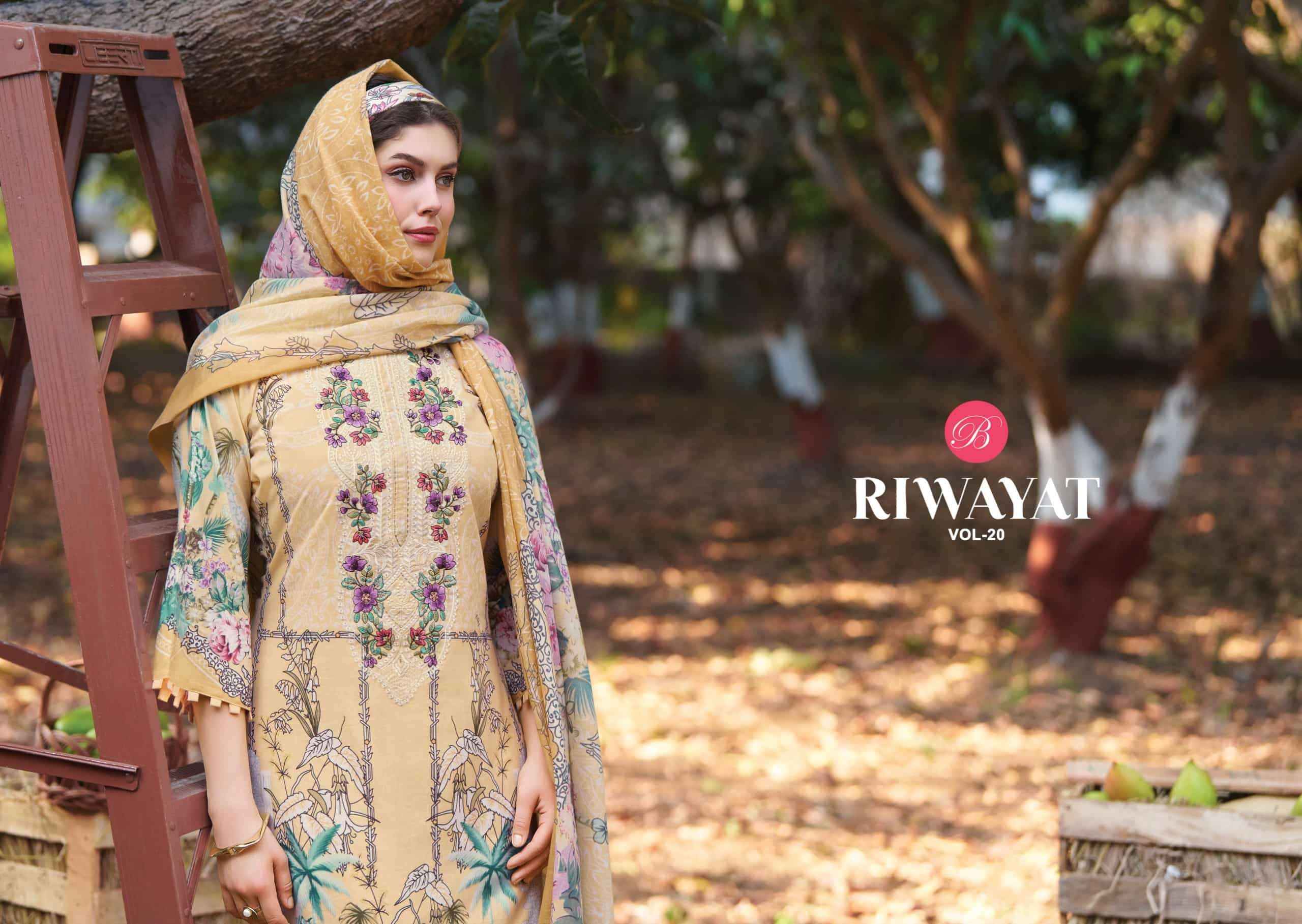 Belliza Riwayat Vol 20 Rayon Salwar Kameez 8 Pcs Catalog