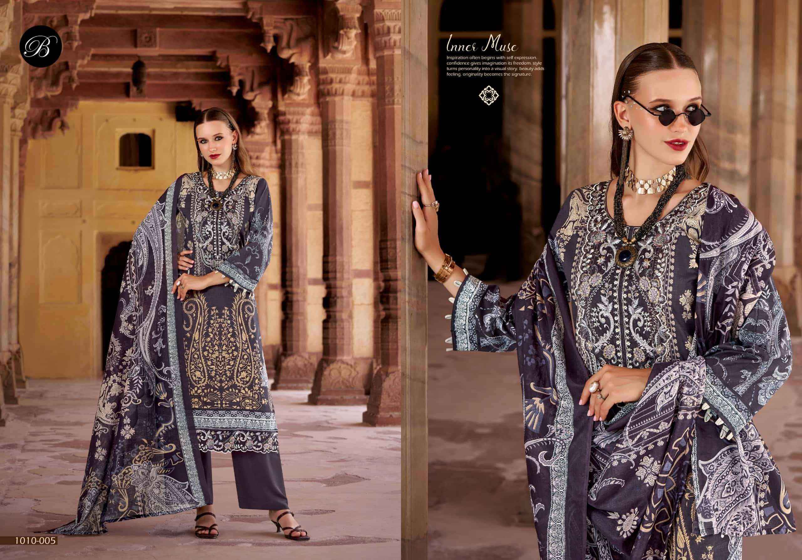 Belliza Safiya Vol 3 Pure Cotton Dress Material 8 Pcs Catalog | Wholesale Surat Shop