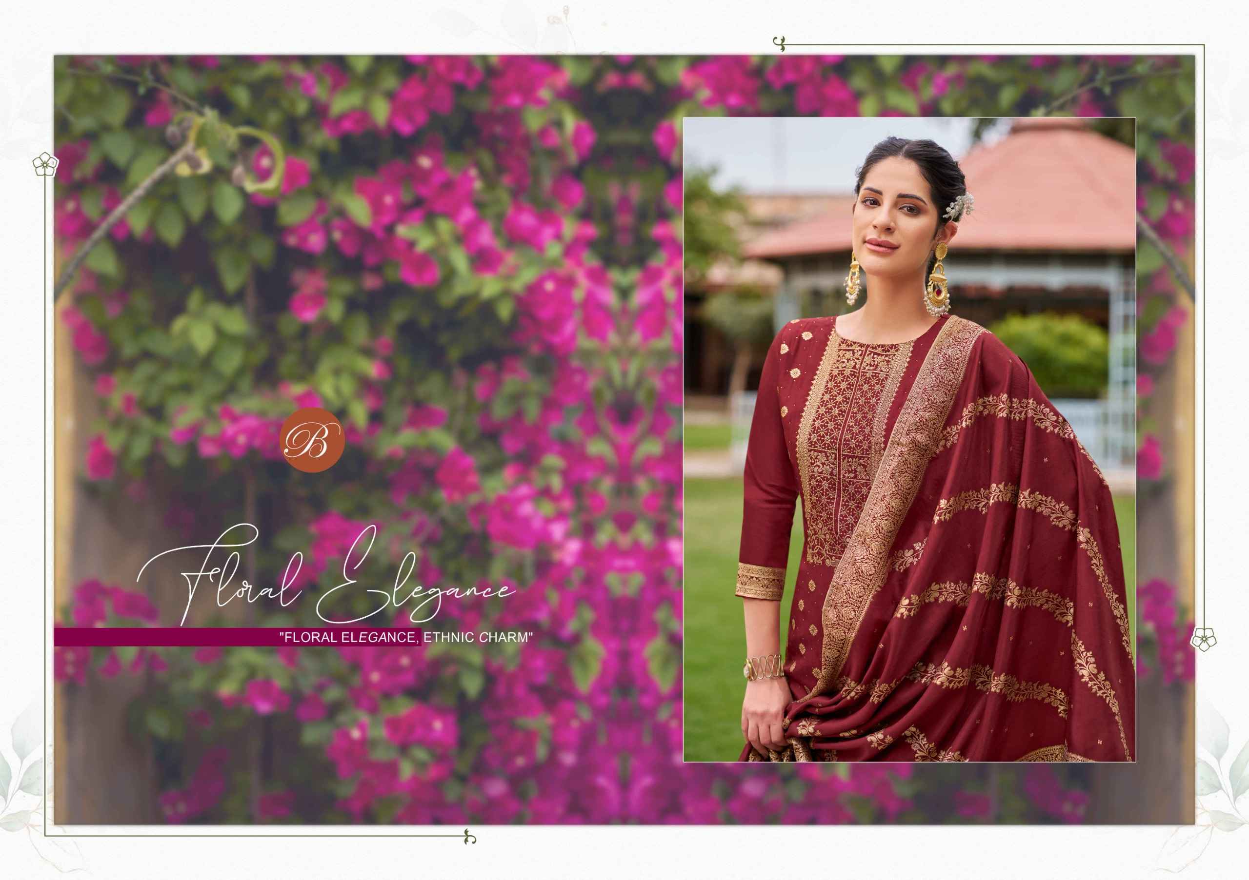 Belliza Zavira Viscose Dola Silk Dress Material 6 pcs Catalog | Surat Wholesale Bazaar