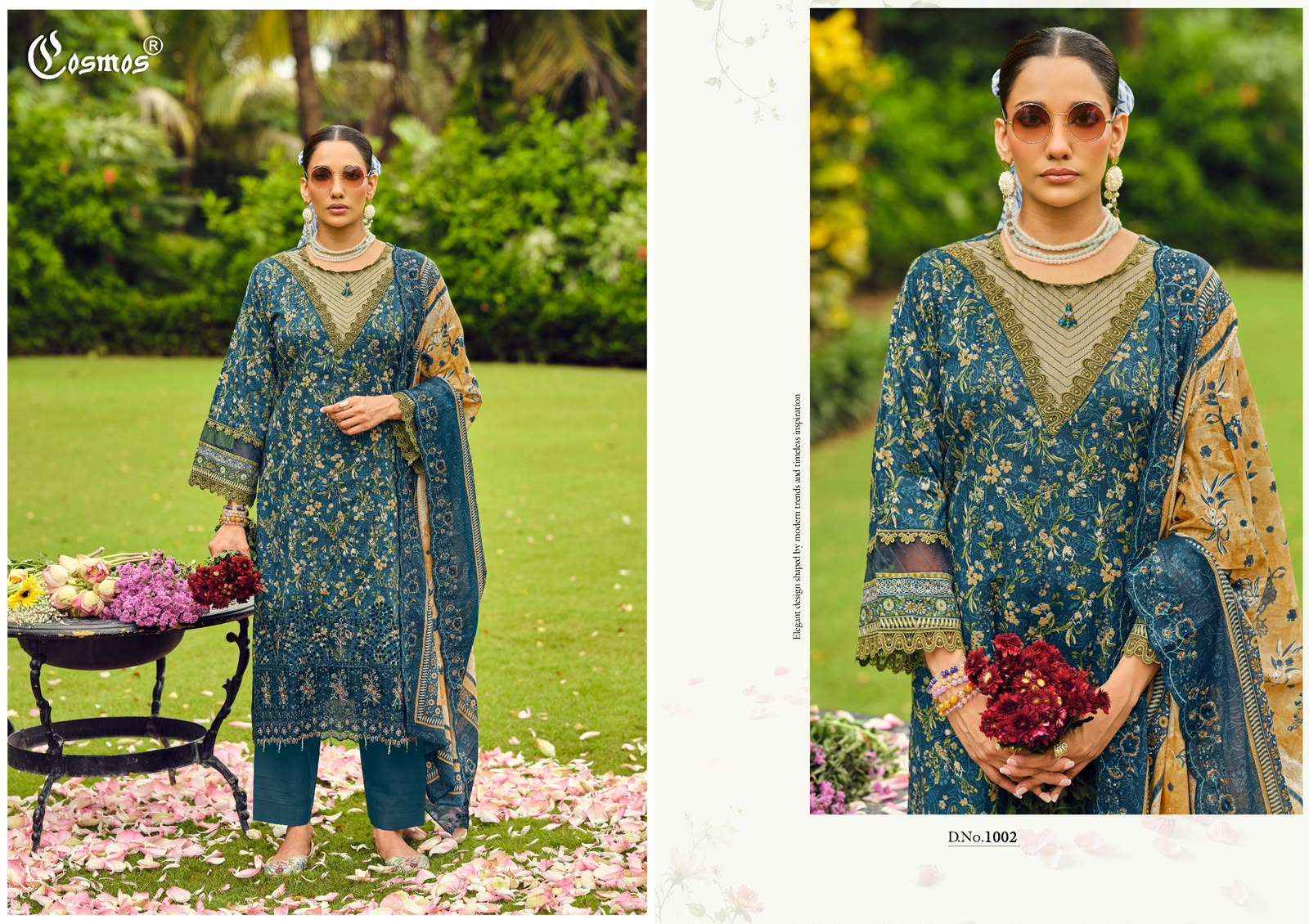 Cosmos Riwayat Lawn Vol 1 Cotton Pakistani Dress Material 6 Pcs Catalog