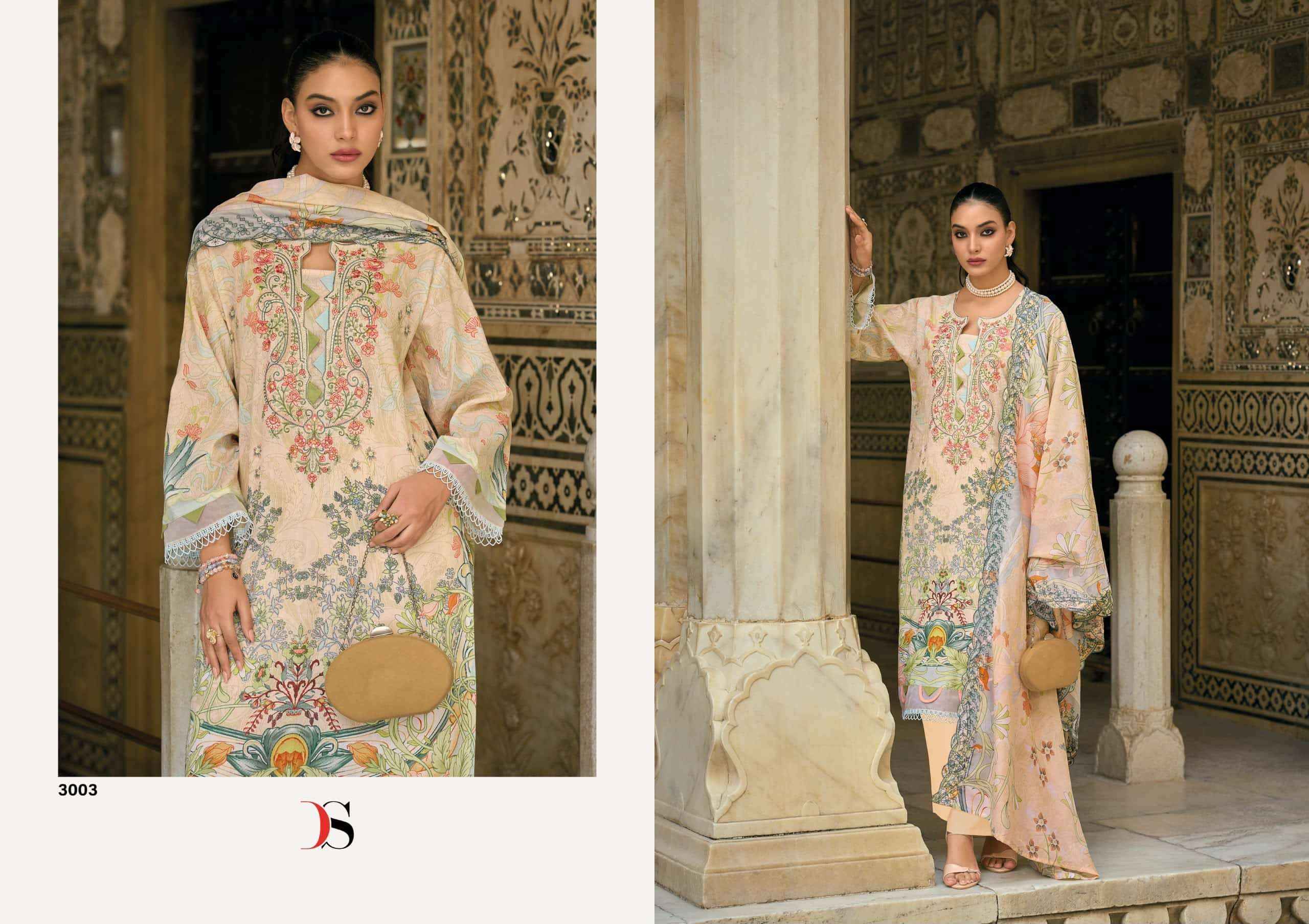 Deepsy Bin Saeed Mini Vol 3 Pakistani Cotton Dress Material 8 Pcs Catalog 