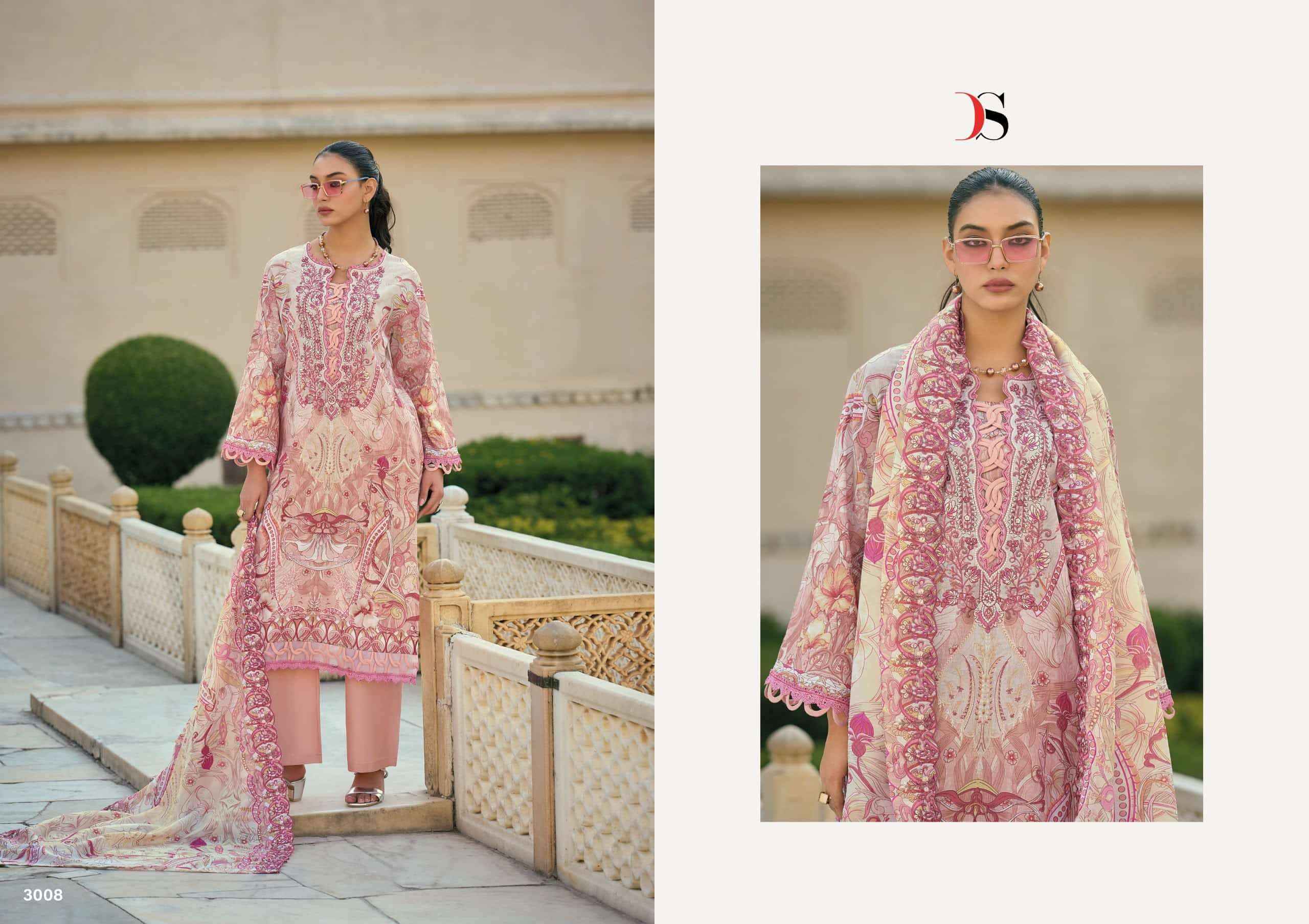 Deepsy Bin Saeed Mini Vol 3 Pakistani Cotton Dress Material 8 Pcs Catalog 