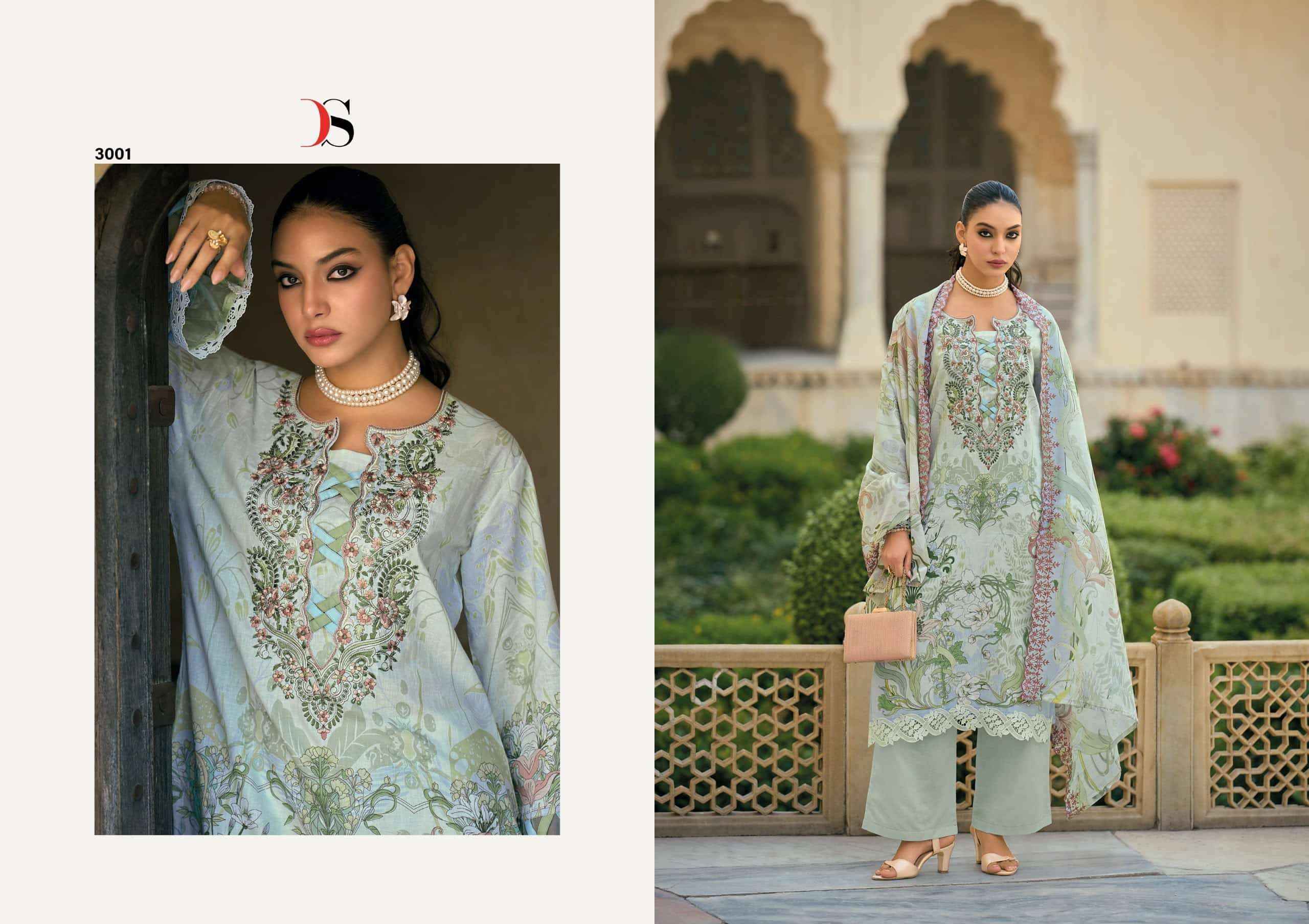 Deepsy Bin Saeed Mini Vol 3 Pakistani Cotton Dress Material 8 Pcs Catalog 