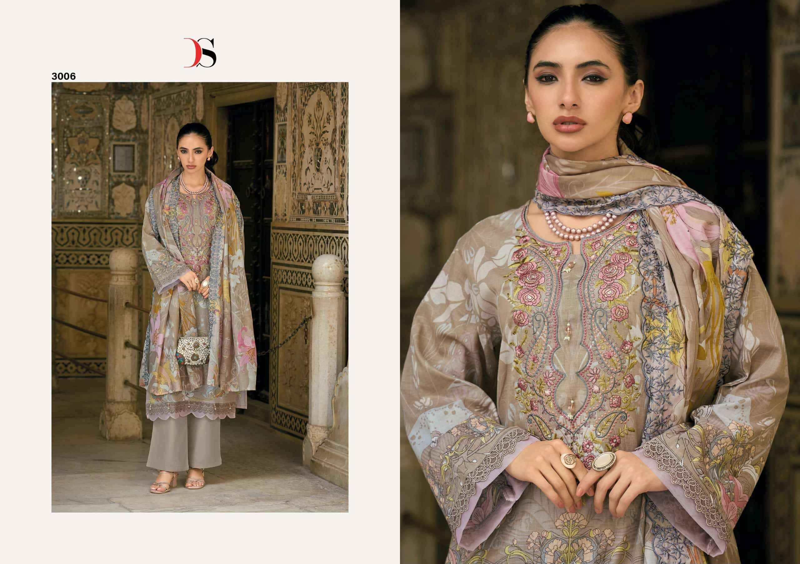 Deepsy Bin Saeed Mini Vol 3 Pakistani Cotton Dress Material 8 Pcs Catalog 