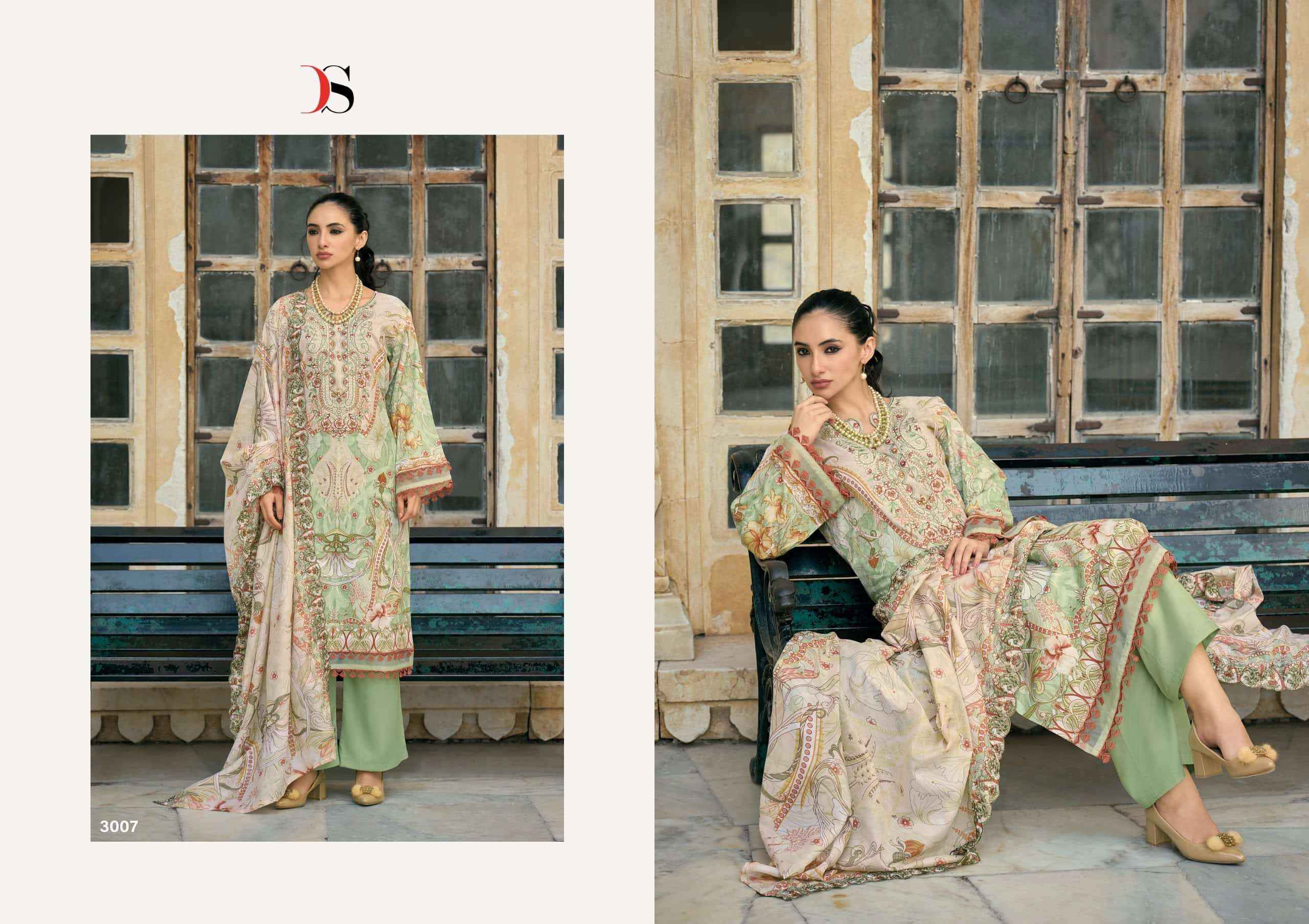 Deepsy Bin Saeed Mini Vol 3 Pakistani Cotton Dress Material 8 Pcs Catalog 