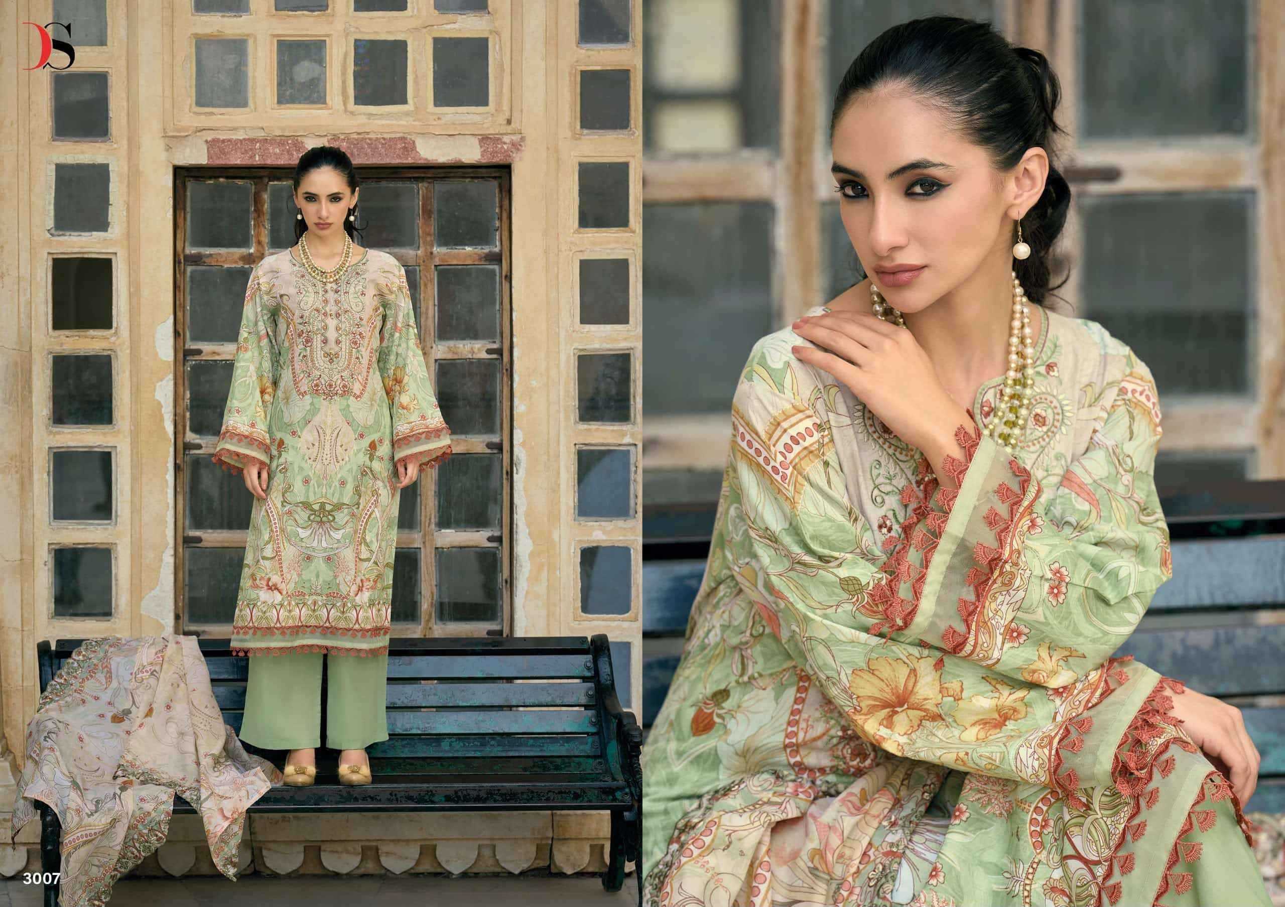 Deepsy Bin Saeed Mini Vol 3 Pakistani Cotton Dress Material 8 Pcs Catalog 