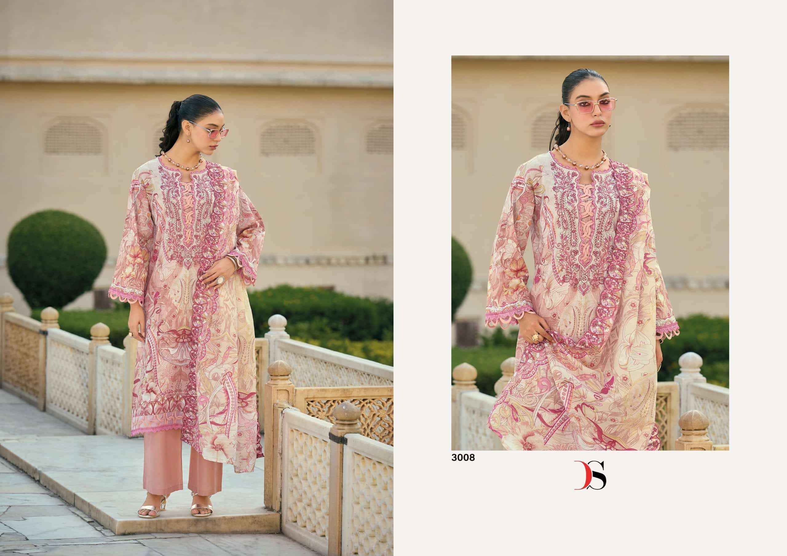 Deepsy Bin Saeed Mini Vol 3 Pakistani Cotton Dress Material 8 Pcs Catalog 