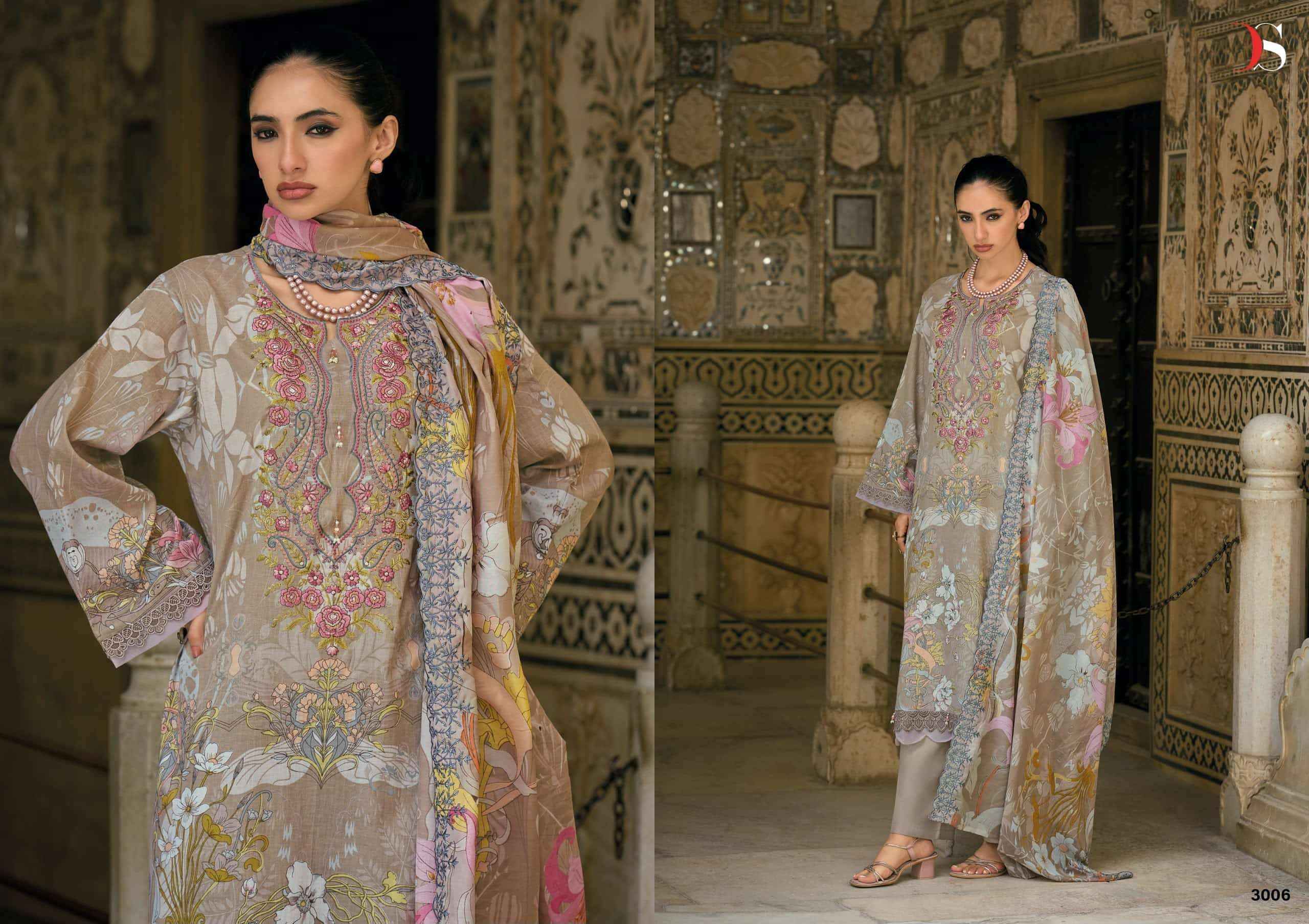 Deepsy Bin Saeed Mini Vol 3 Pakistani Cotton Dress Material 8 Pcs Catalog 