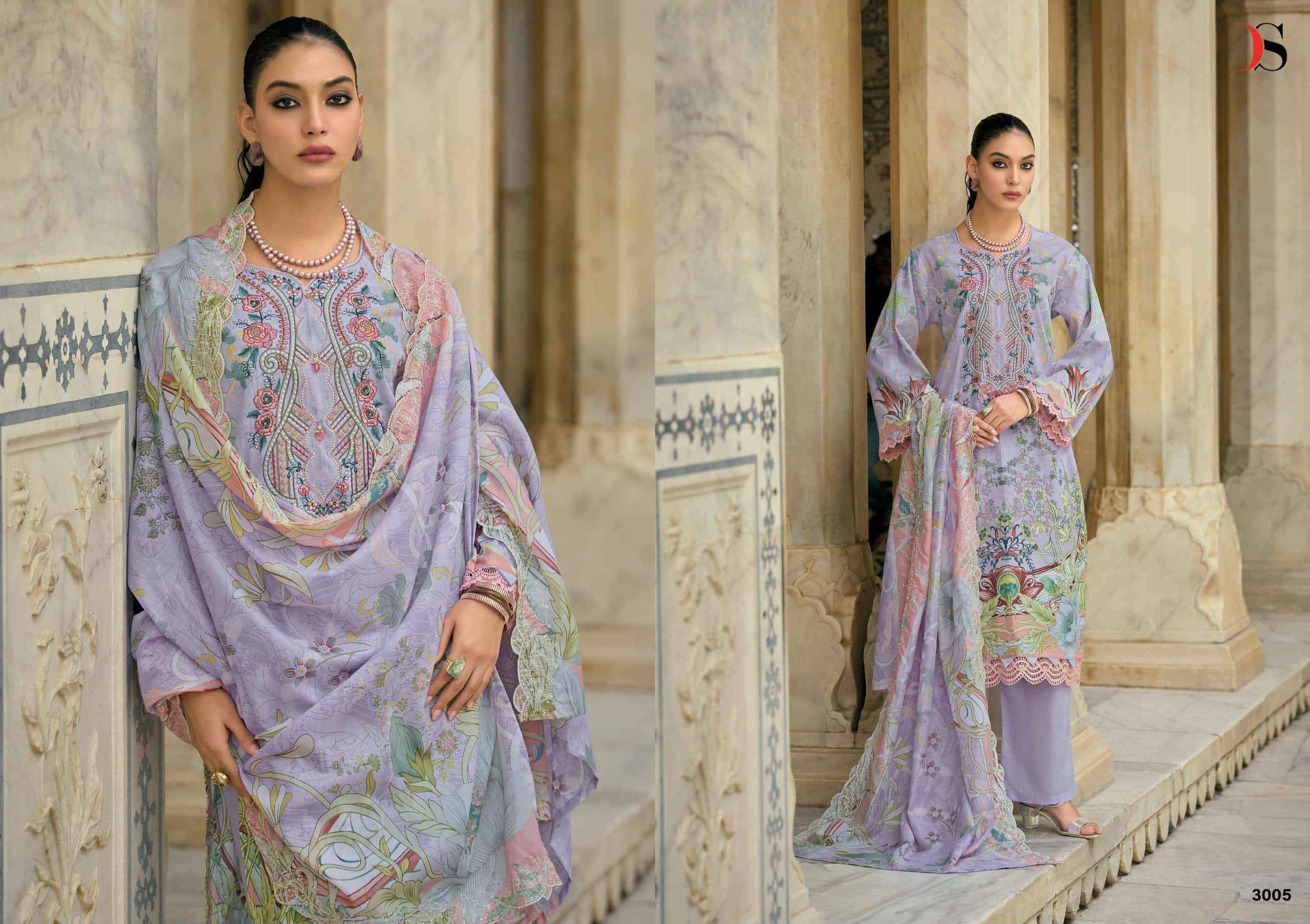 Deepsy Bin Saeed Mini Vol 3 Pakistani Cotton Dress Material 8 Pcs Catalog 