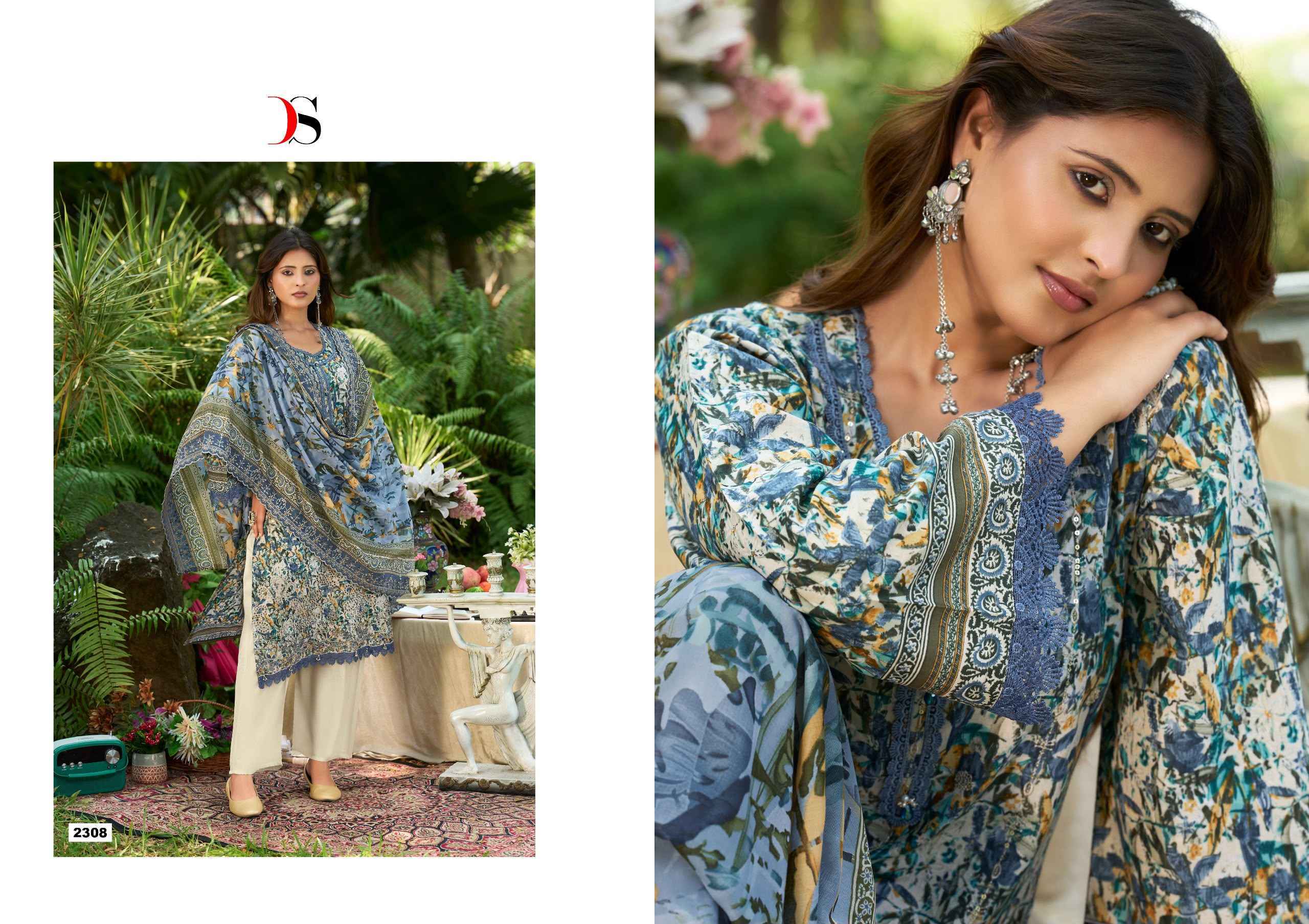 Deepsy Bin Saeed Vol 23 Cotton Dress Material 8 pcs Catalog | Wholesale Factory