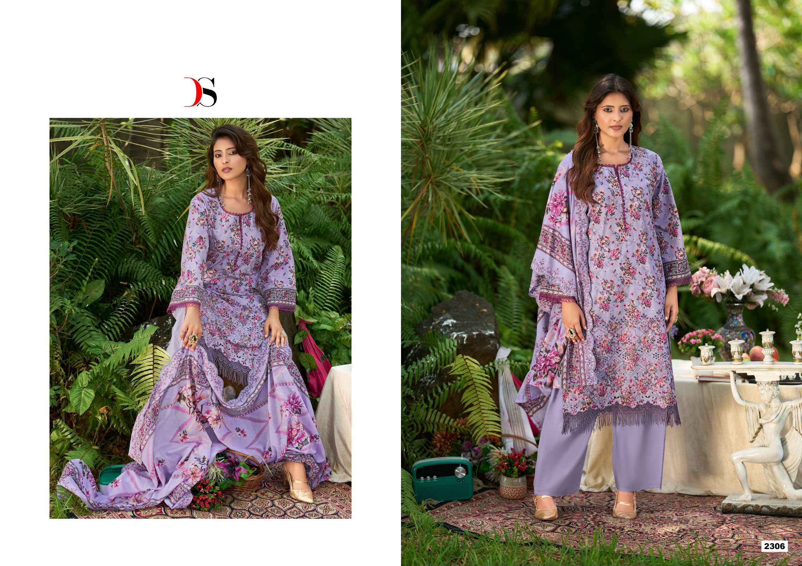 Deepsy Bin Saeed Vol 23 Cotton Dress Material 8 pcs Catalog | Wholesale Factory