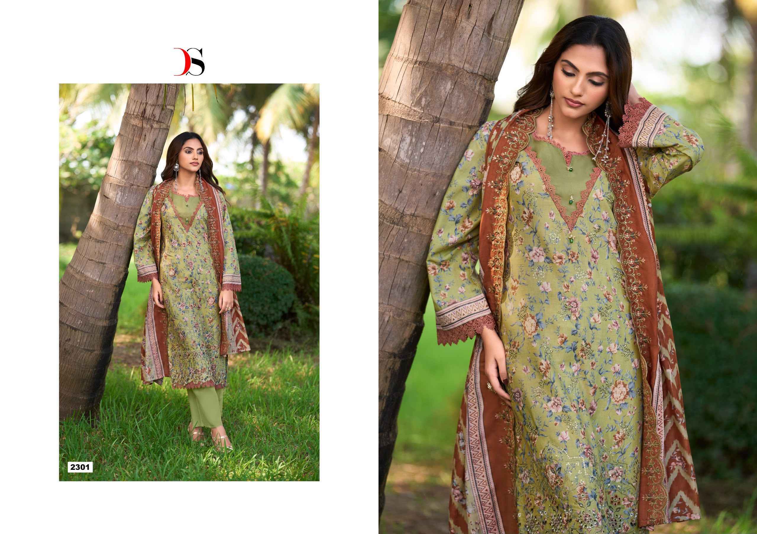 Deepsy Bin Saeed Vol 23 Cotton Dress Material 8 pcs Catalog | Wholesale Factory