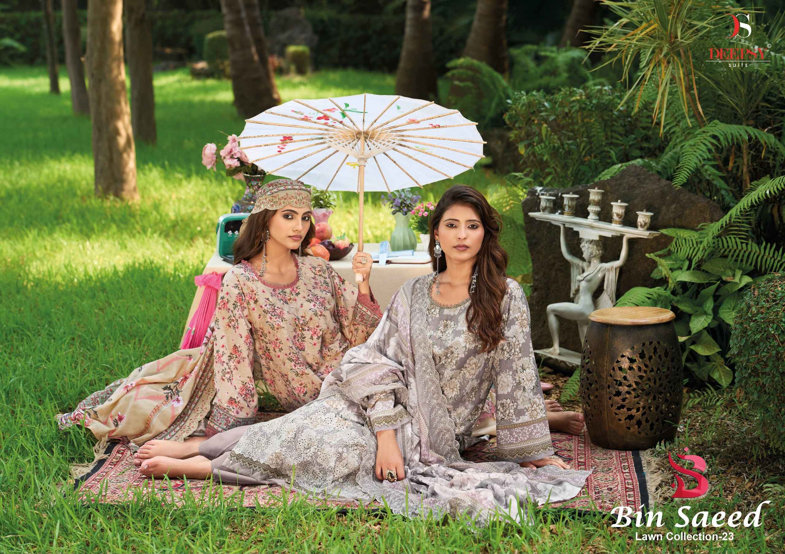Deepsy Bin Saeed Vol 23 Cotton Dress Material 8 pcs Catalog | Wholesale Factory