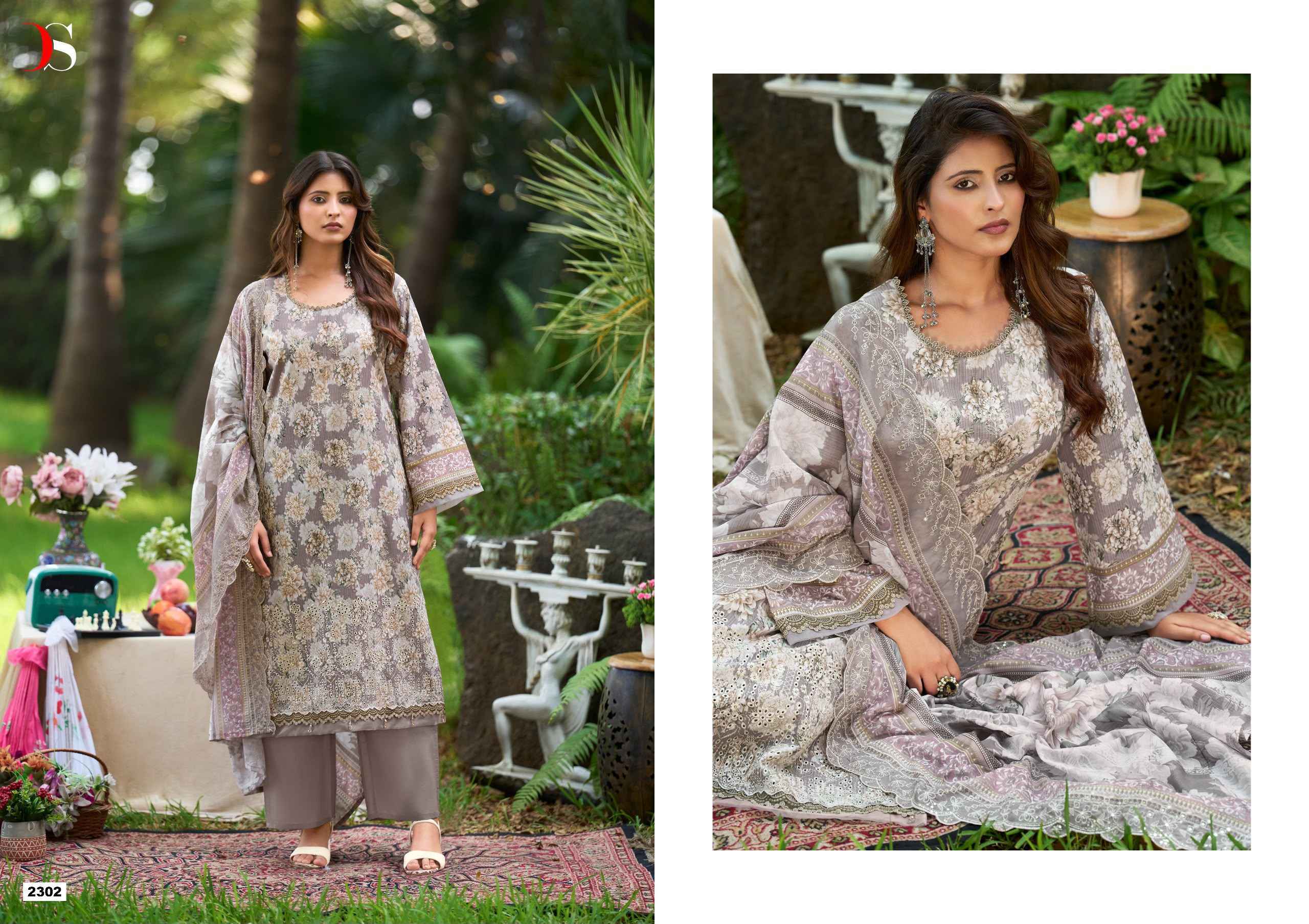 Deepsy Bin Saeed Vol 23 Cotton Dress Material 8 pcs Catalog | Wholesale Factory