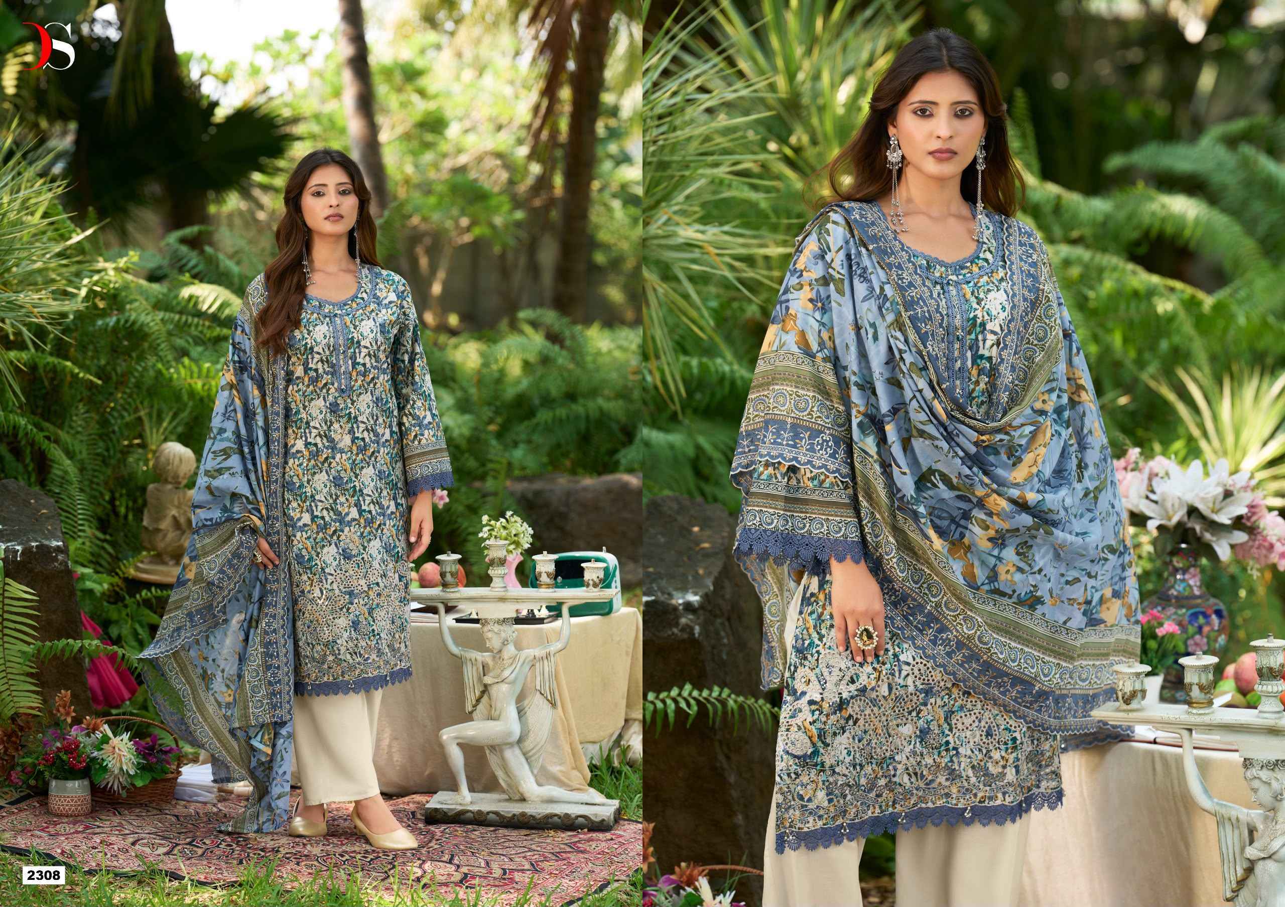 Deepsy Bin Saeed Vol 23 Cotton Dress Material 8 pcs Catalog | Wholesale Factory