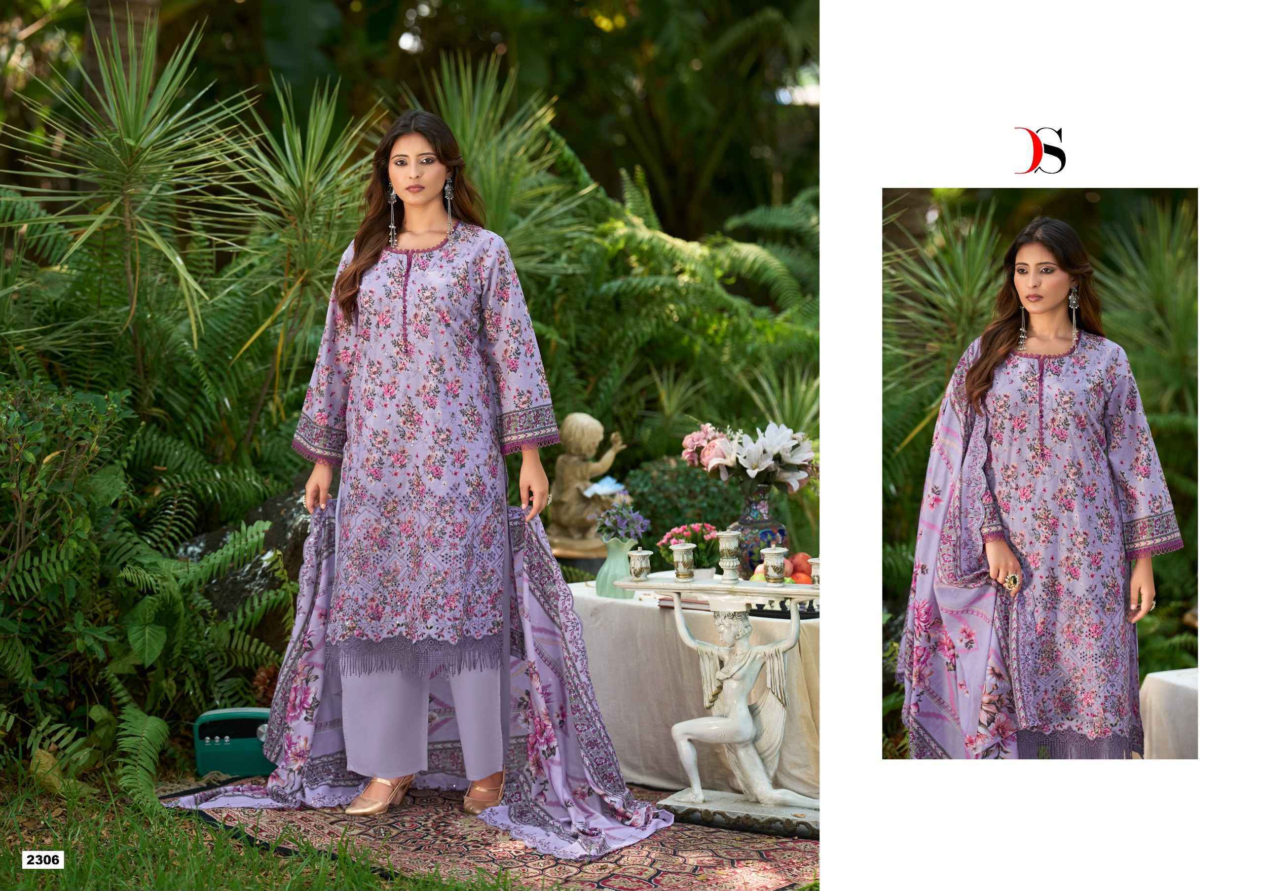 Deepsy Bin Saeed Vol 23 Cotton Dress Material 8 pcs Catalog | Wholesale Factory