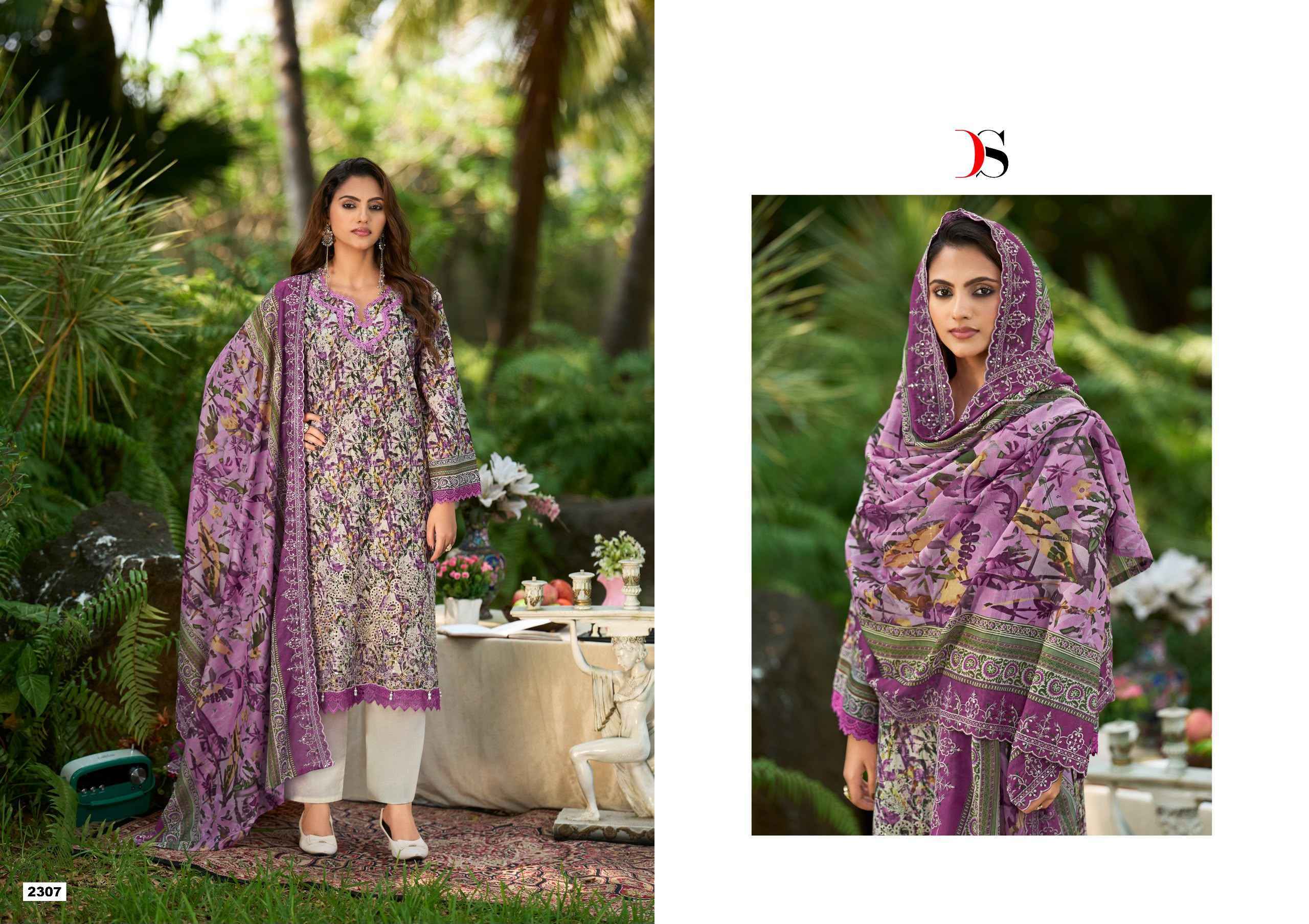 Deepsy Bin Saeed Vol 23 Cotton Dress Material 8 pcs Catalog | Wholesale Factory