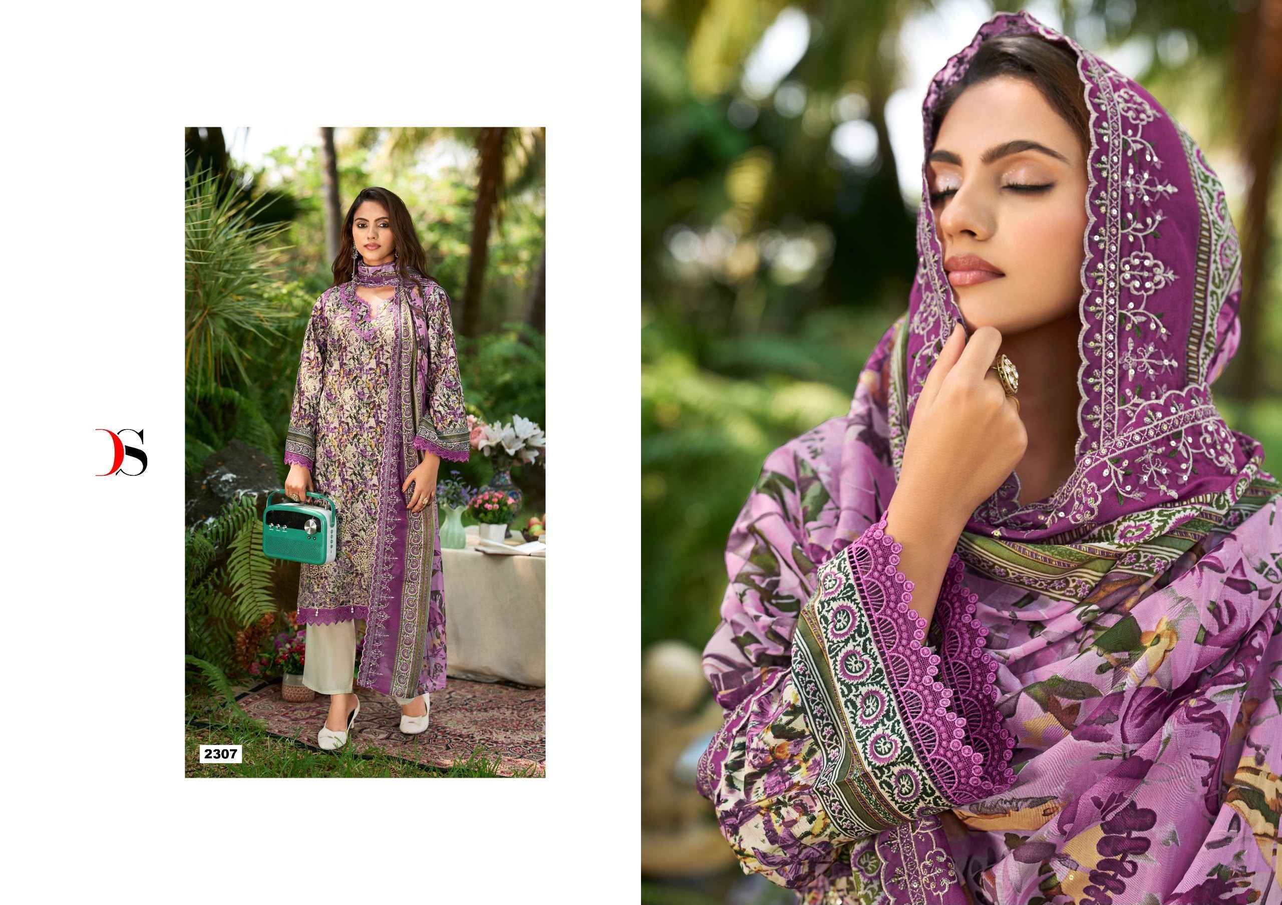 Deepsy Bin Saeed Vol 23 Cotton Dress Material 8 pcs Catalog | Wholesale Factory