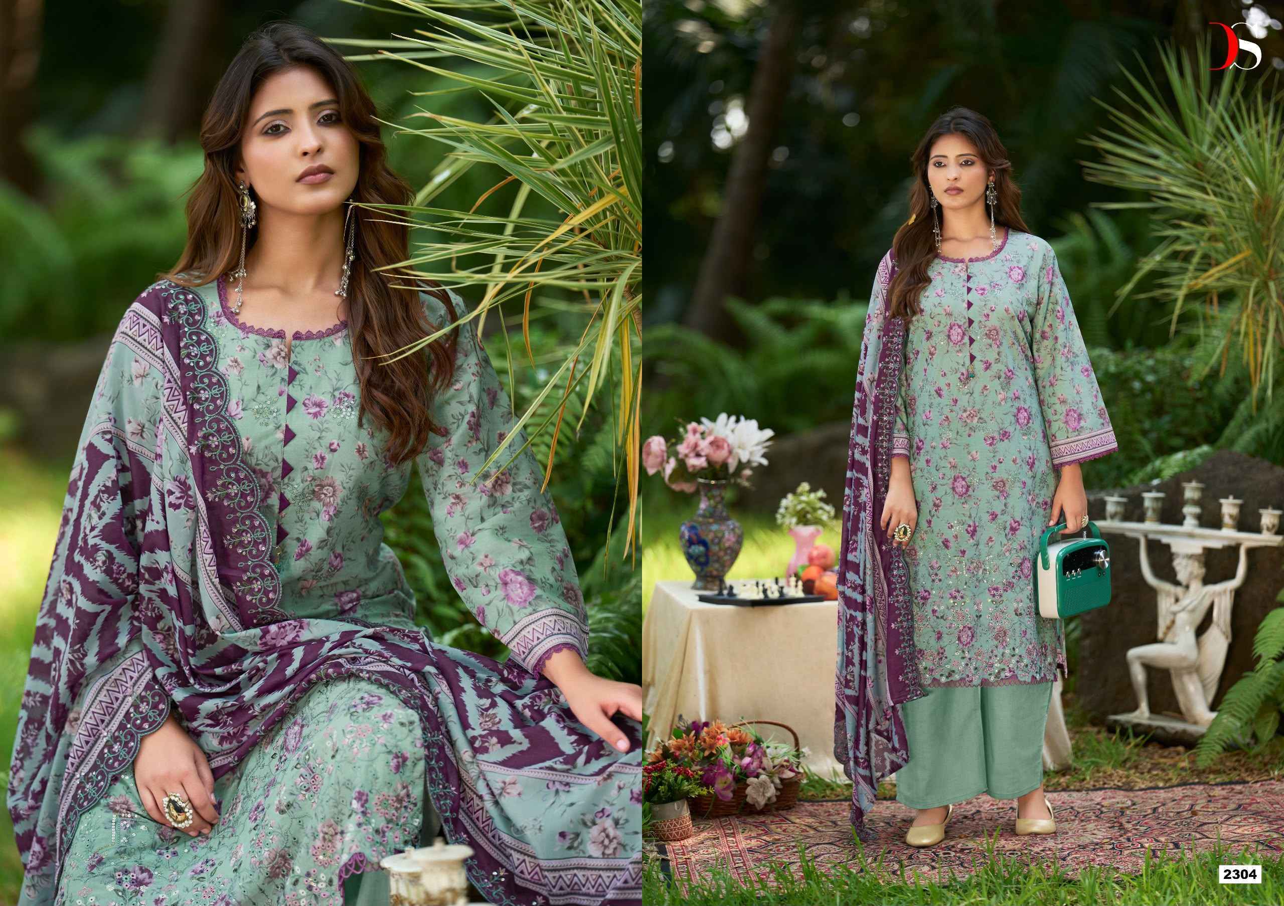 Deepsy Bin Saeed Vol 23 Cotton Dress Material 8 pcs Catalog | Wholesale Factory