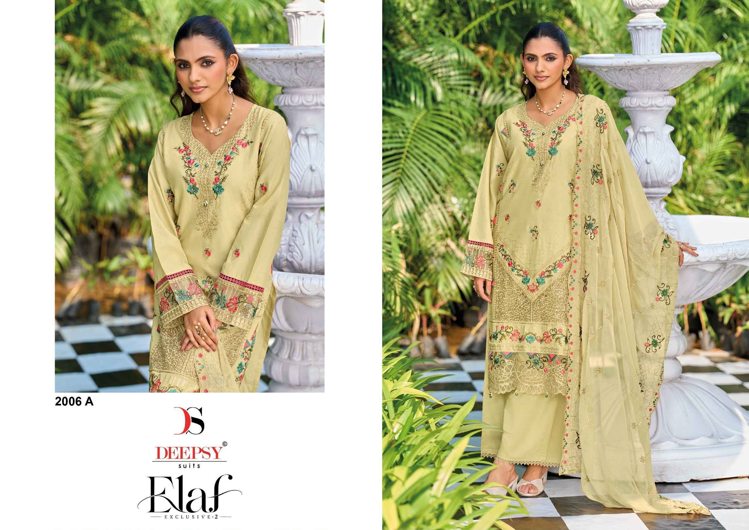 Deepsy Elaf Exclusive Vol 2  Clour Lawn Cotton Dress Material 4 pcs Catalog
