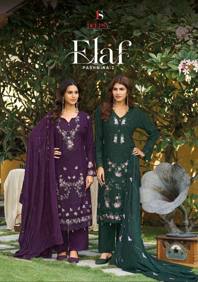 Deepsy Elaf Pashmina Vol 2 Viscouse Pashmina Dress Material 4 pcs Catalog