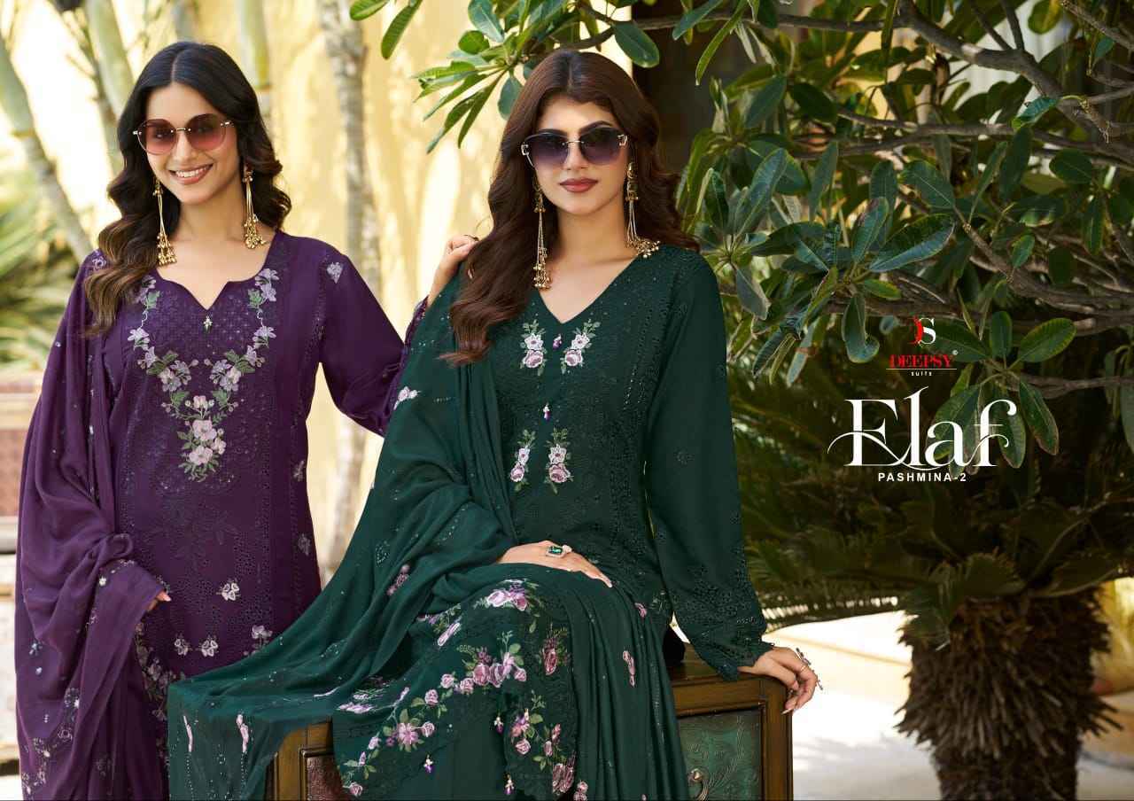 Deepsy Elaf Pashmina Vol 2 Viscouse Pashmina Dress Material 4 pcs Catalog