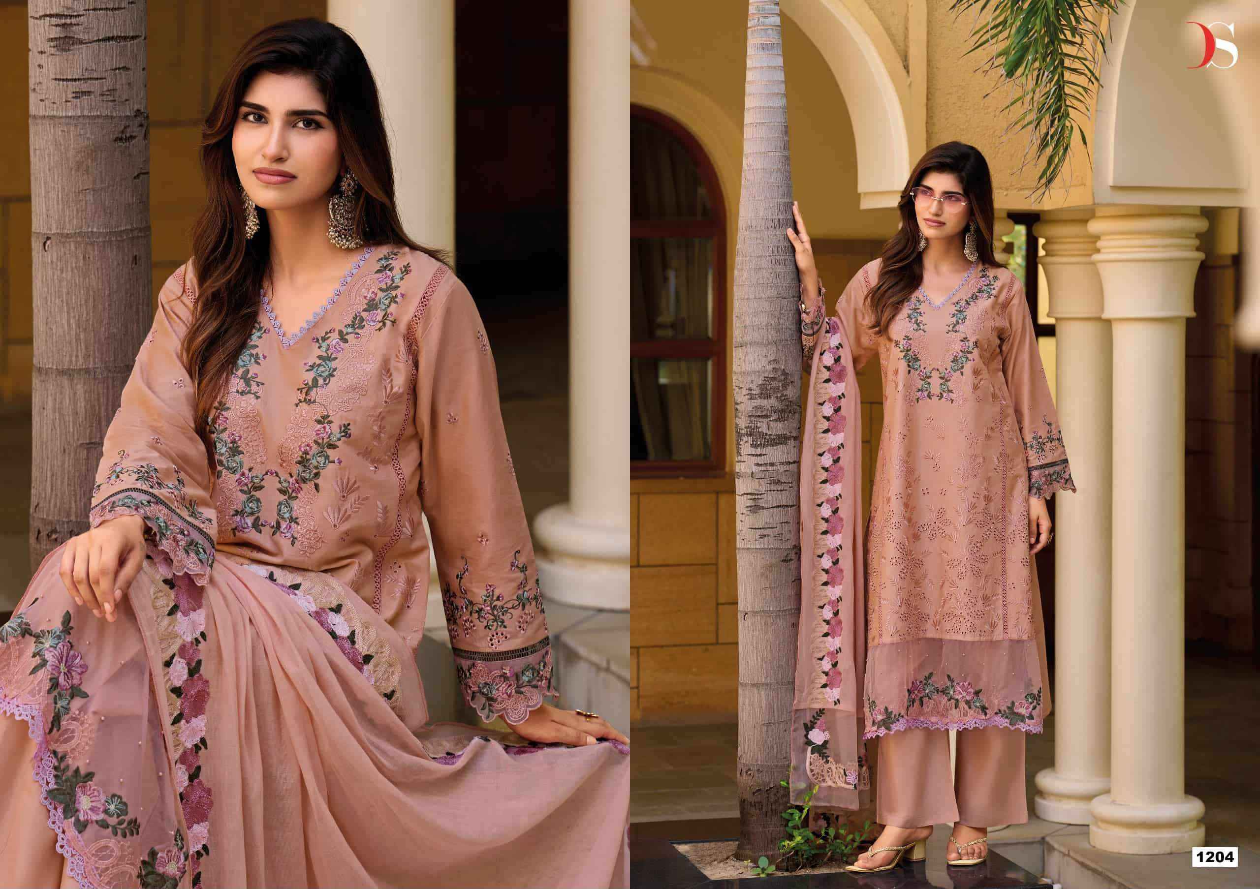 Deepsy Elaf Premium Vol 12 Pure Cotton Pakistani Suit 6 Pcs Catalog