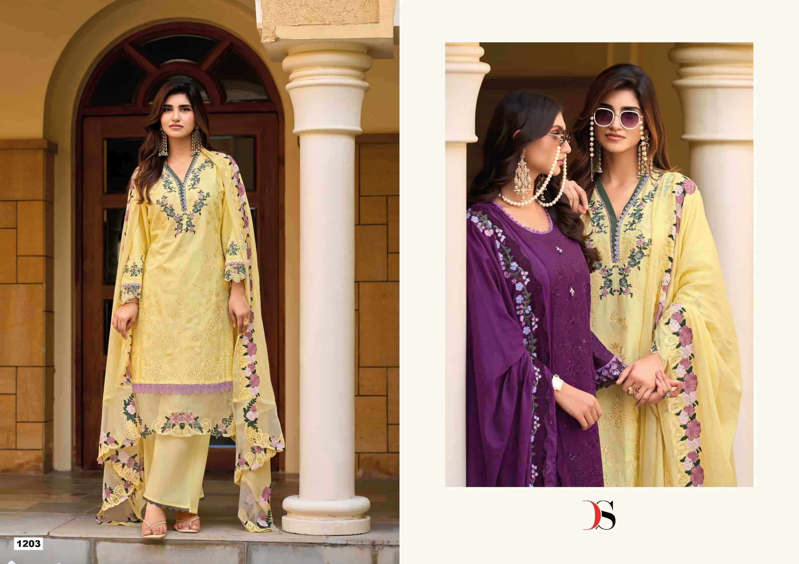 Deepsy Elaf Premium Vol 12 Pure Cotton Pakistani Suit 6 Pcs Catalog