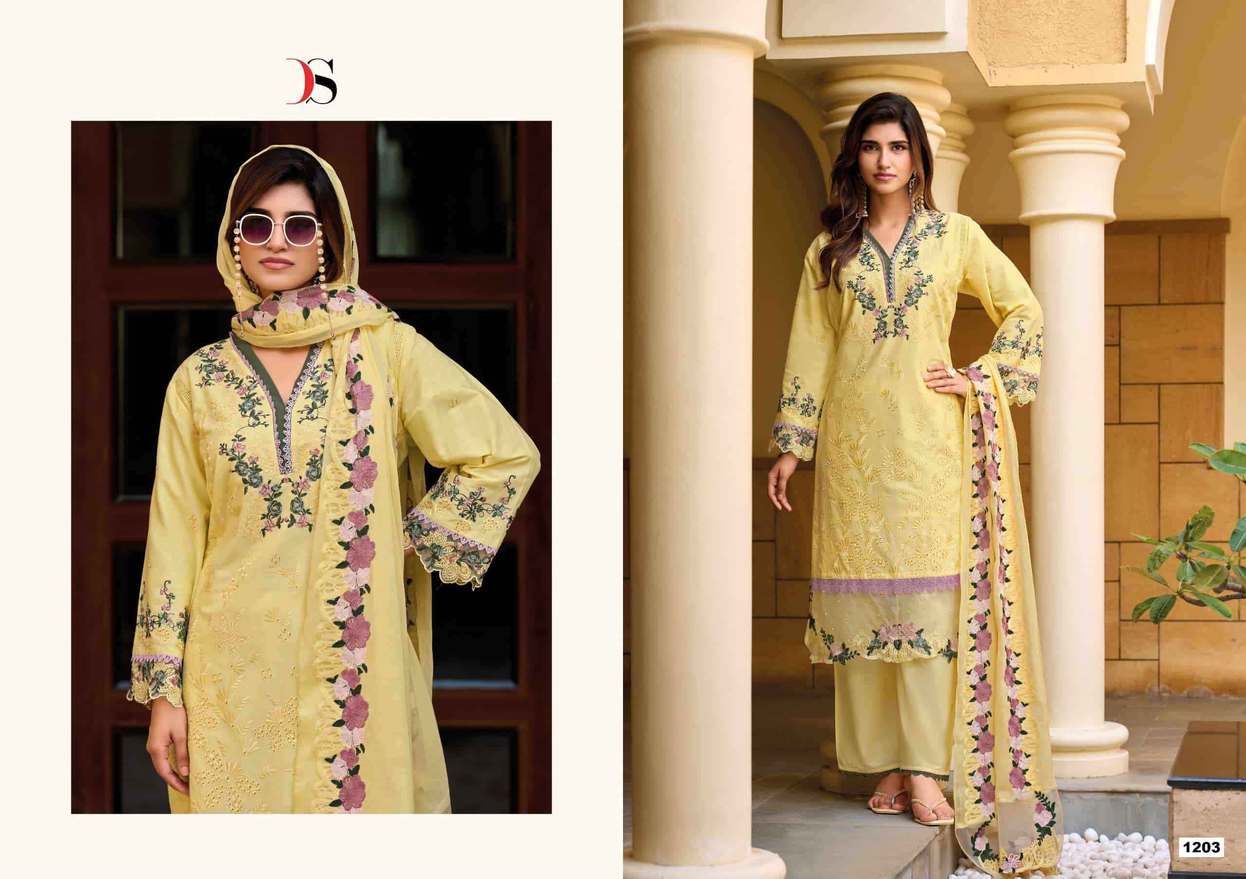 Deepsy Elaf Premium Vol 12 Pure Cotton Pakistani Suit 6 Pcs Catalog