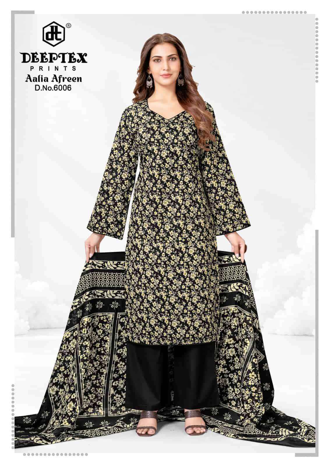 Deeptex Aalia Afreen Vol 6 Pure Cotton Dress Material 8 Pcs Catalog