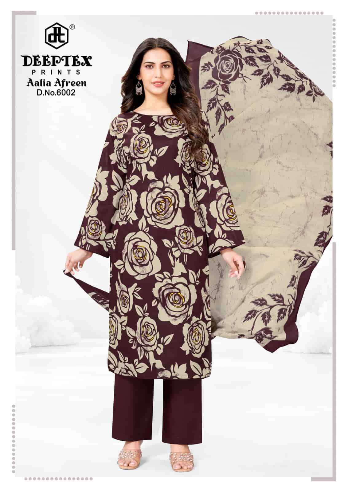 Deeptex Aalia Afreen Vol 6 Pure Cotton Dress Material 8 Pcs Catalog