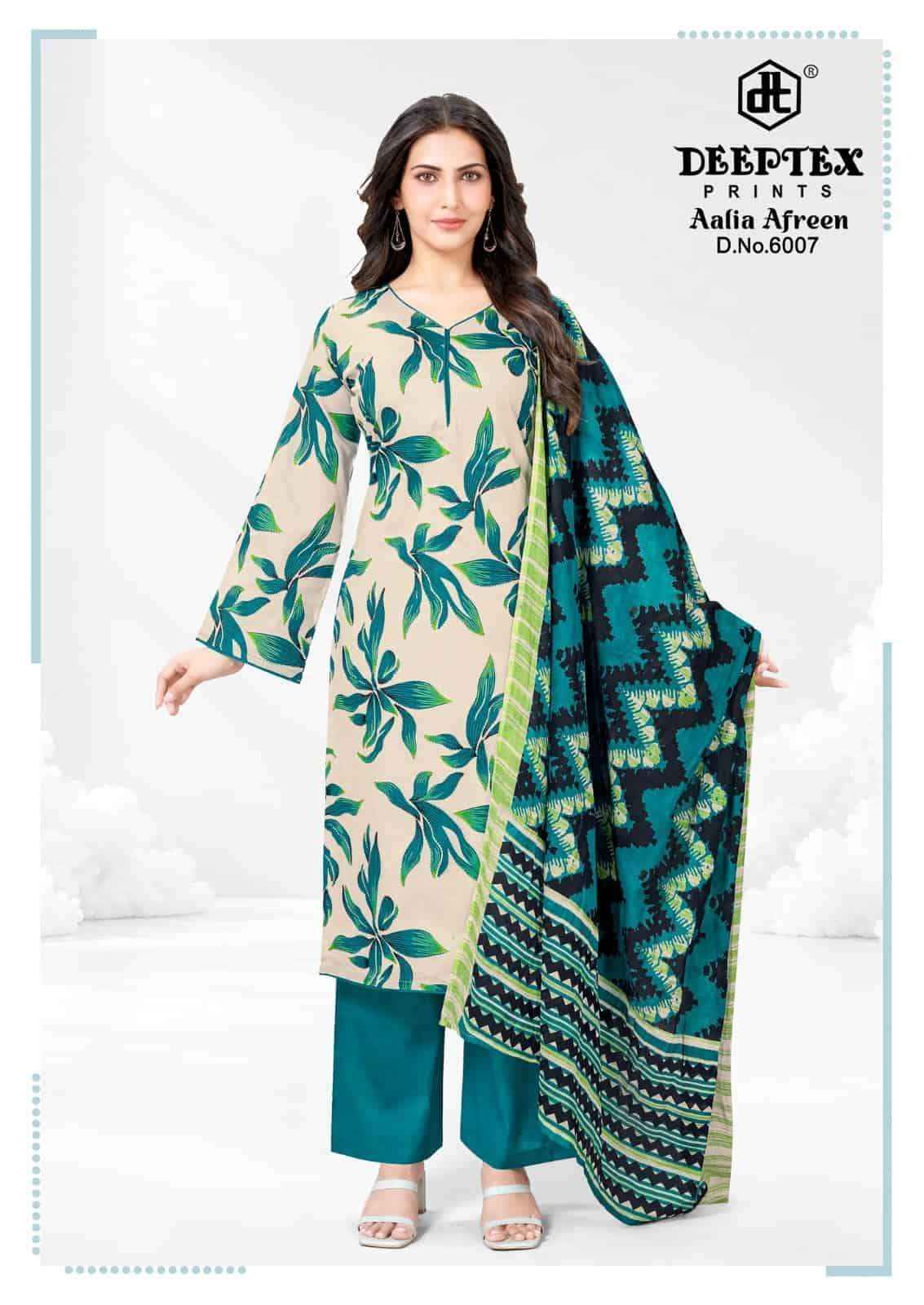 Deeptex Aalia Afreen Vol 6 Pure Cotton Dress Material 8 Pcs Catalog