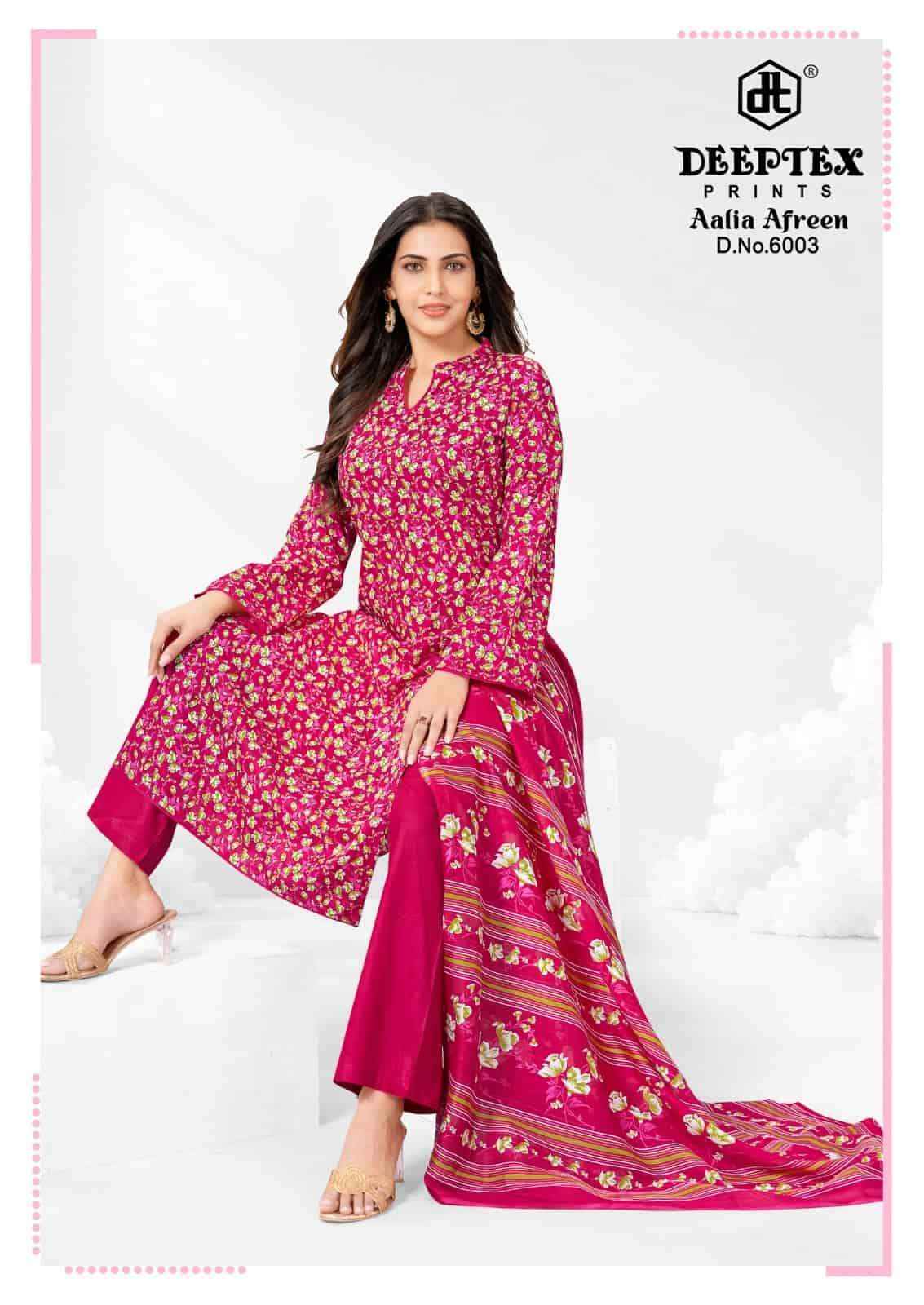 Deeptex Aalia Afreen Vol 6 Pure Cotton Dress Material 8 Pcs Catalog