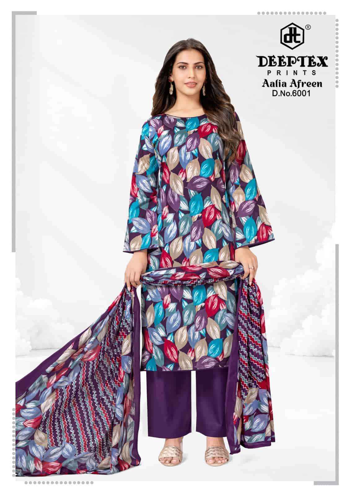 Deeptex Aalia Afreen Vol 6 Pure Cotton Dress Material 8 Pcs Catalog